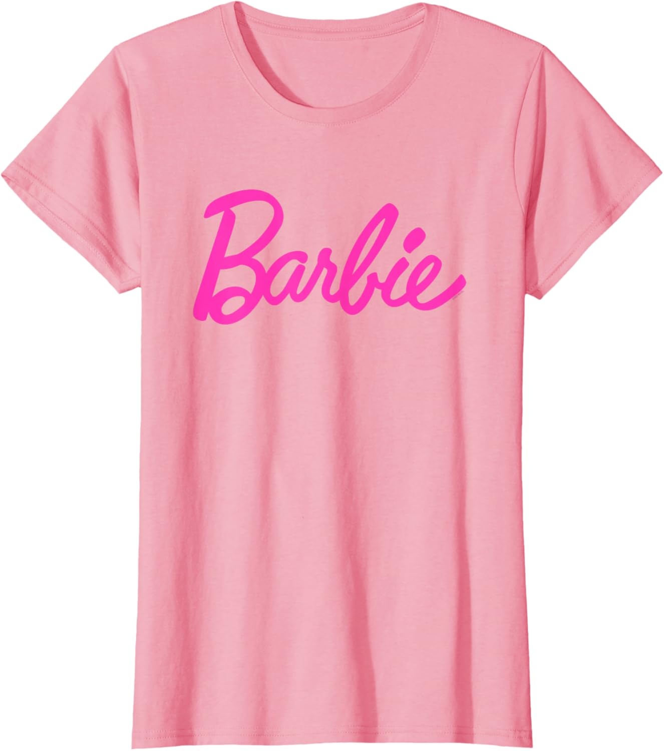 imageBarbie Classic Script Pink Logo TShirtPink