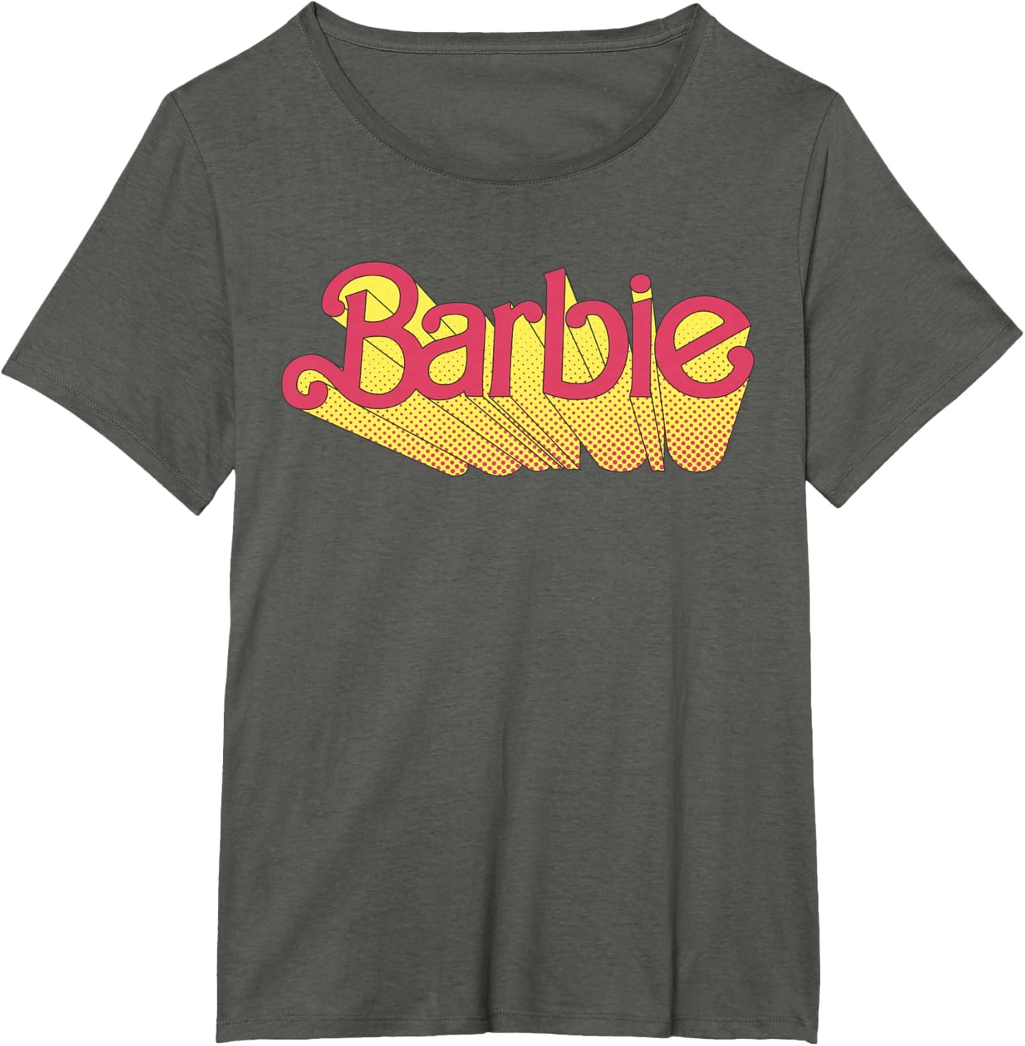imageBarbie Comic Book Logo TShirtAsphalt Grey