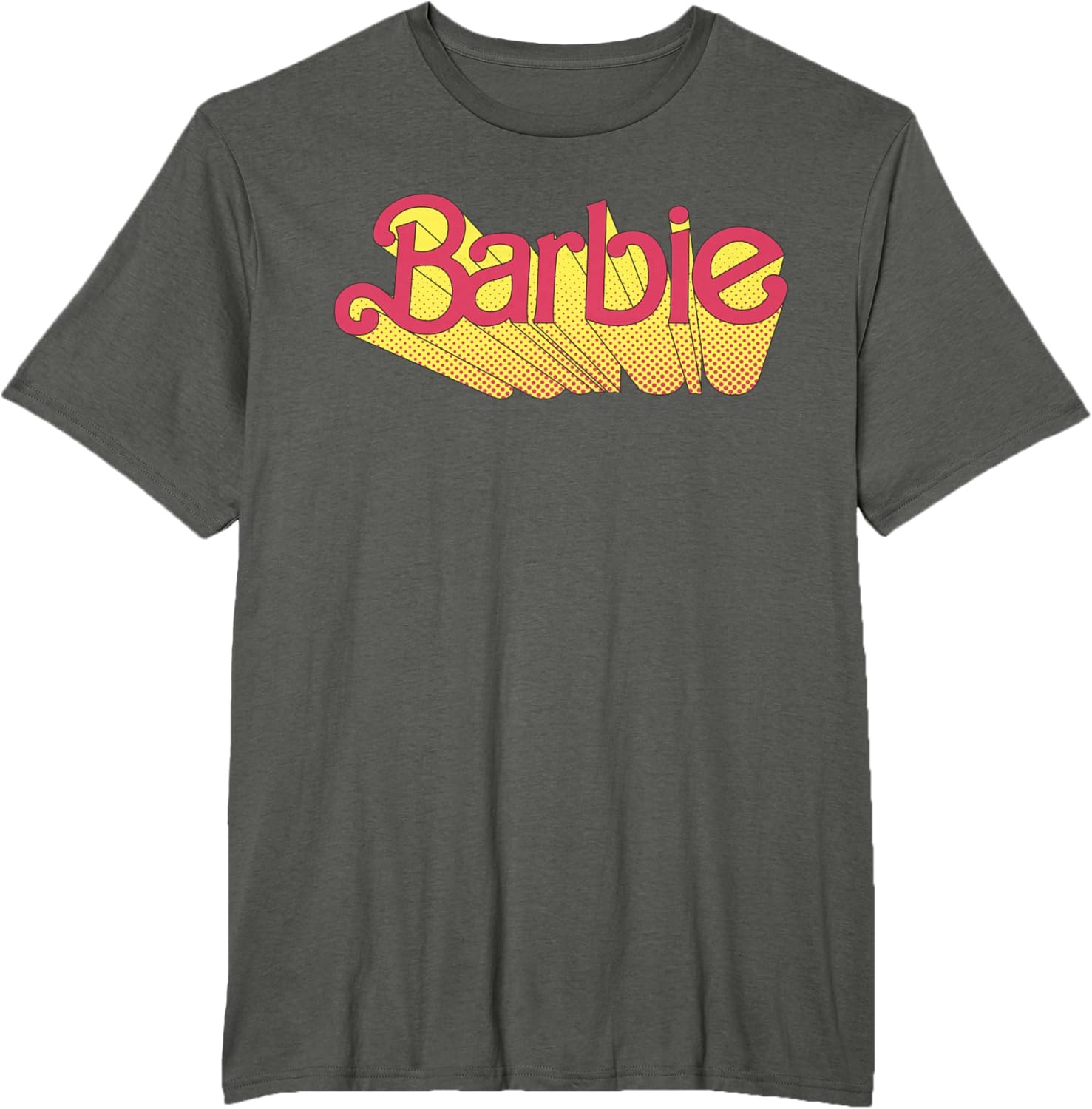 imageBarbie Comic Book Logo TShirtAsphalt Grey