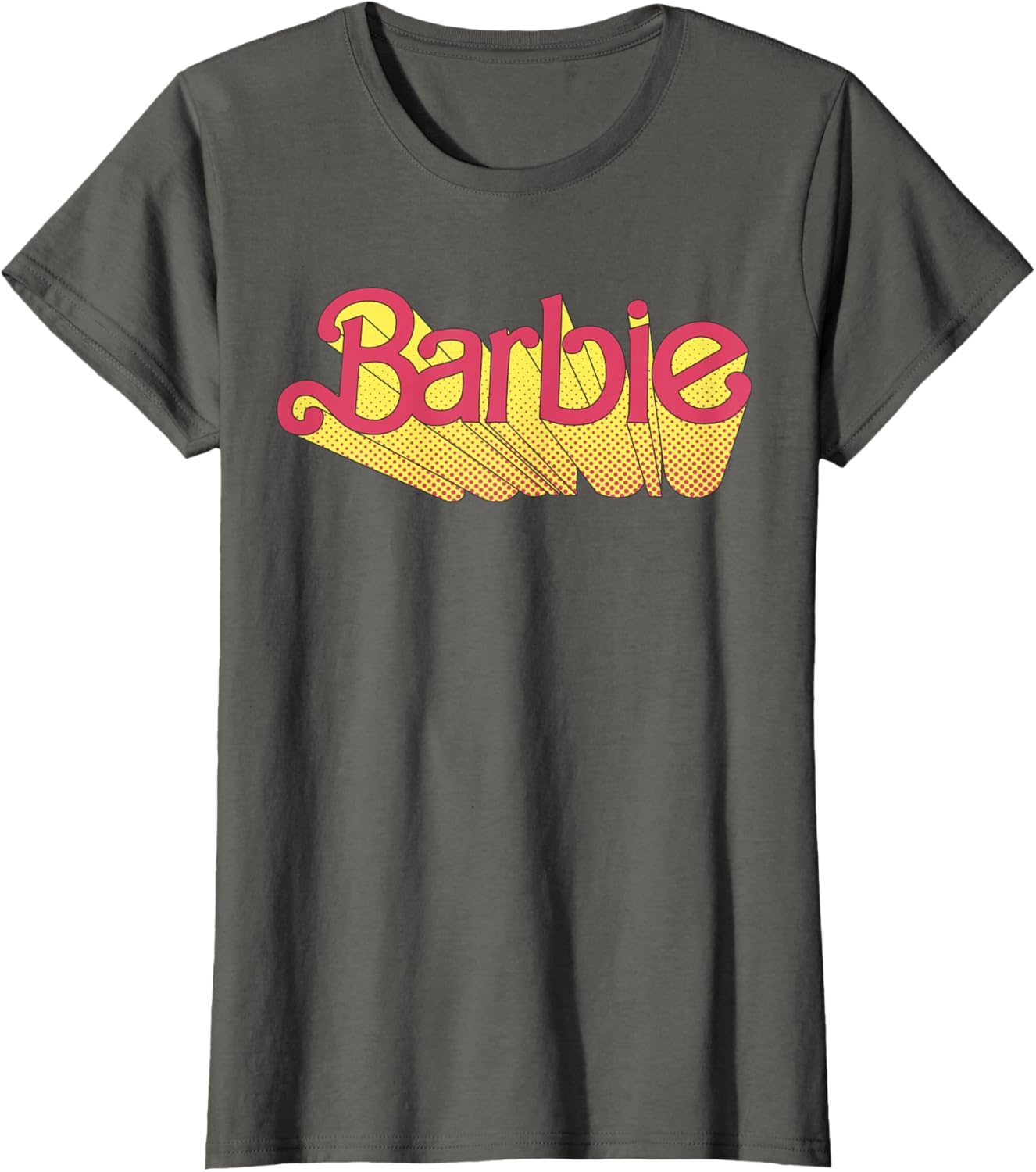imageBarbie Comic Book Logo TShirtAsphalt Grey