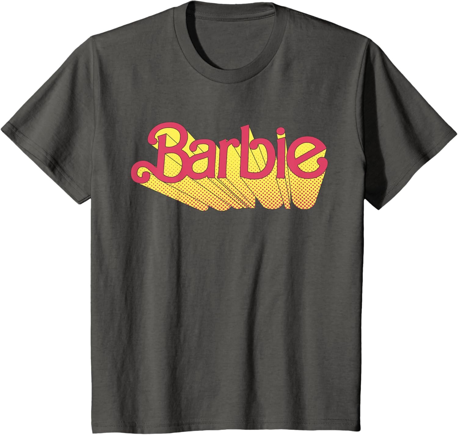 imageBarbie Comic Book Logo TShirtAsphalt Grey