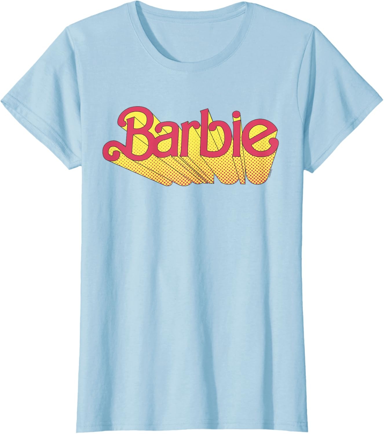 imageBarbie Comic Book Logo TShirtBaby Blue