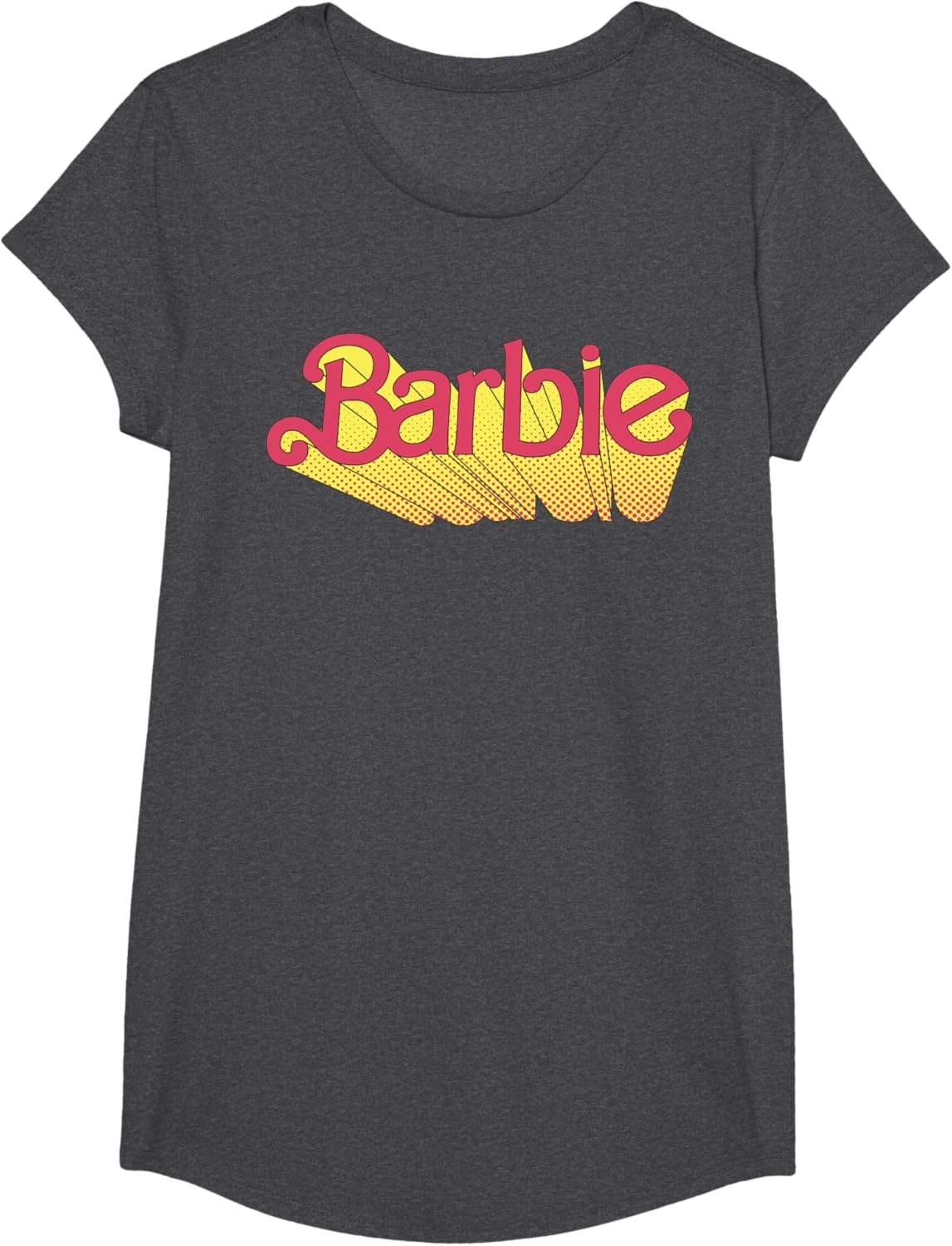 imageBarbie Comic Book Logo TShirtDark Heather Grey
