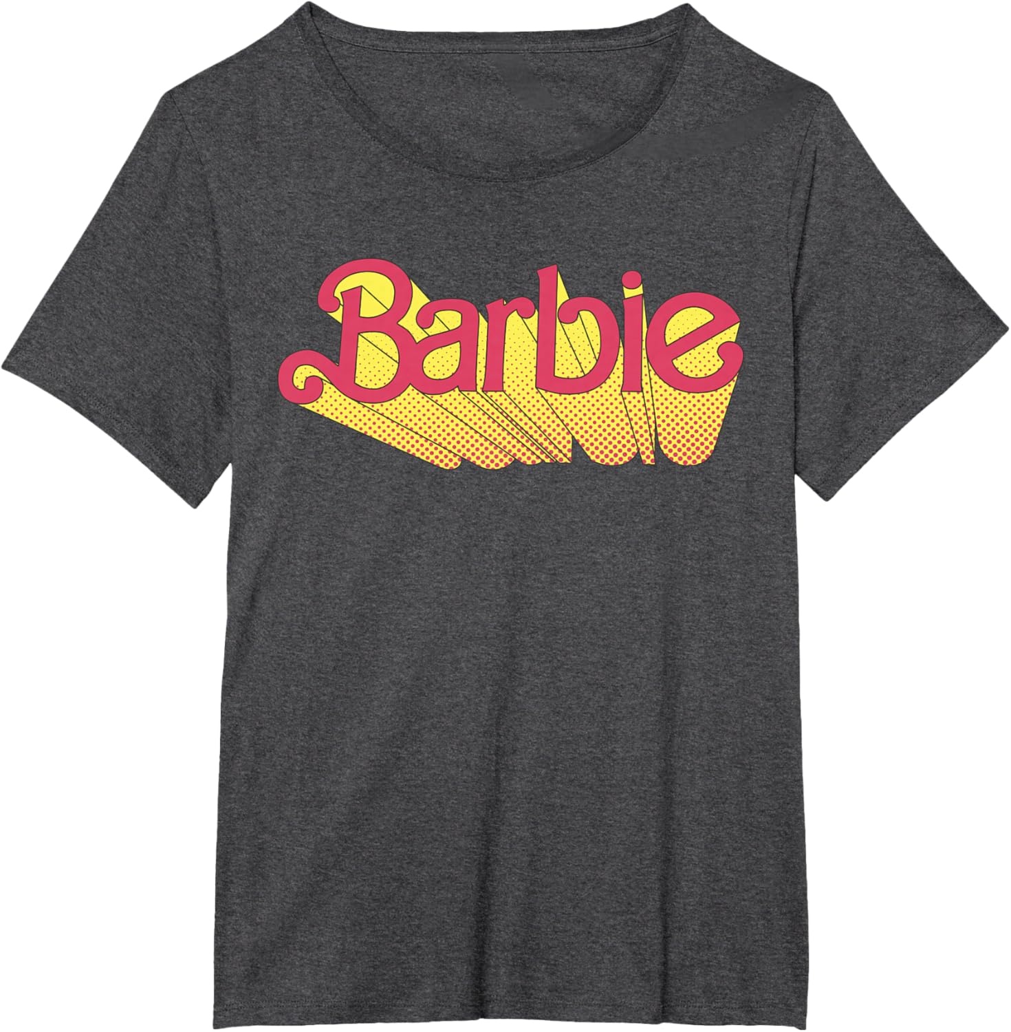 imageBarbie Comic Book Logo TShirtDark Heather Grey
