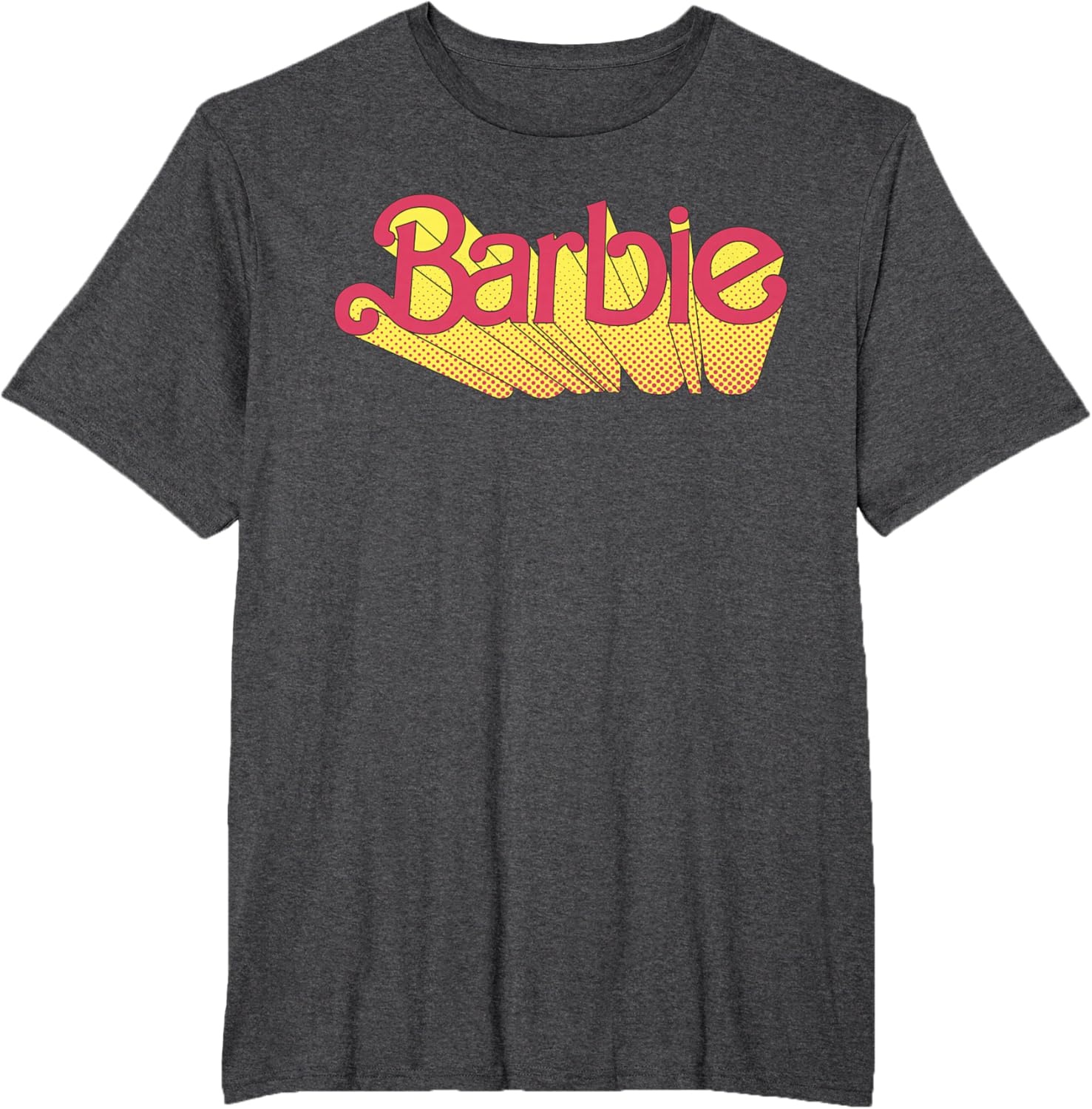 imageBarbie Comic Book Logo TShirtDark Heather Grey