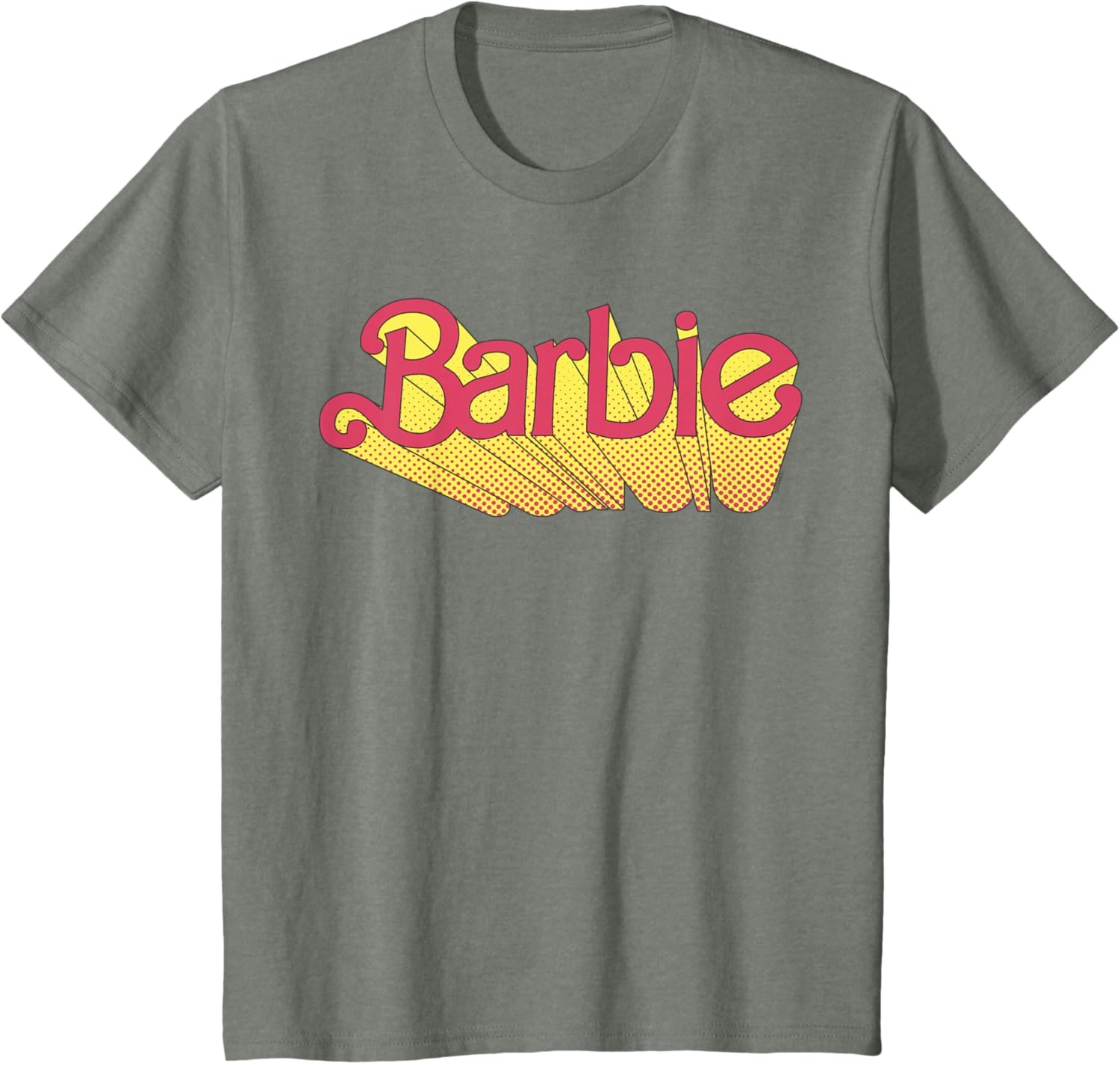 imageBarbie Comic Book Logo TShirtOlive Heather