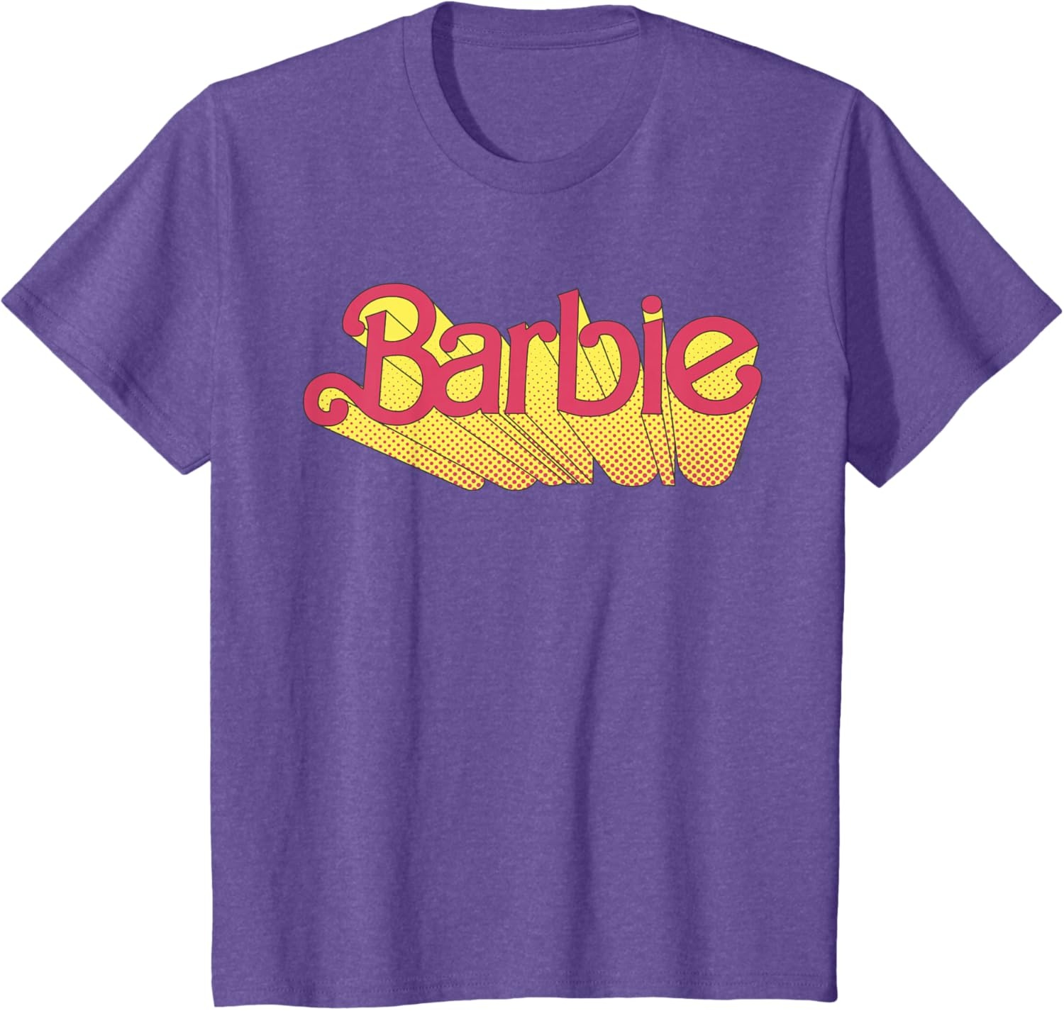 imageBarbie Comic Book Logo TShirtPurple Heather