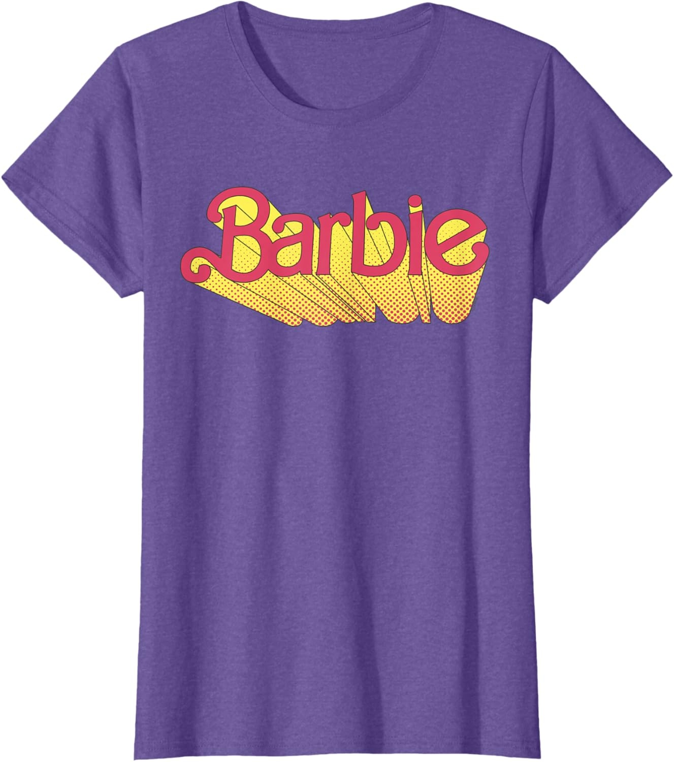 imageBarbie Comic Book Logo TShirtPurple Heather