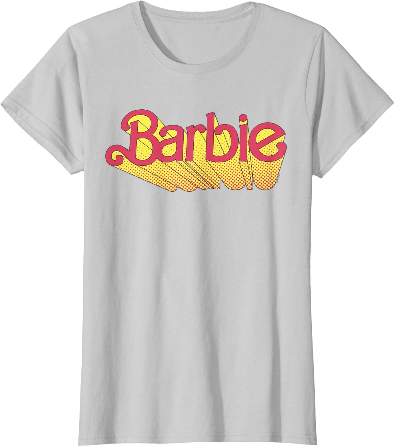 imageBarbie Comic Book Logo TShirtSilver Grey