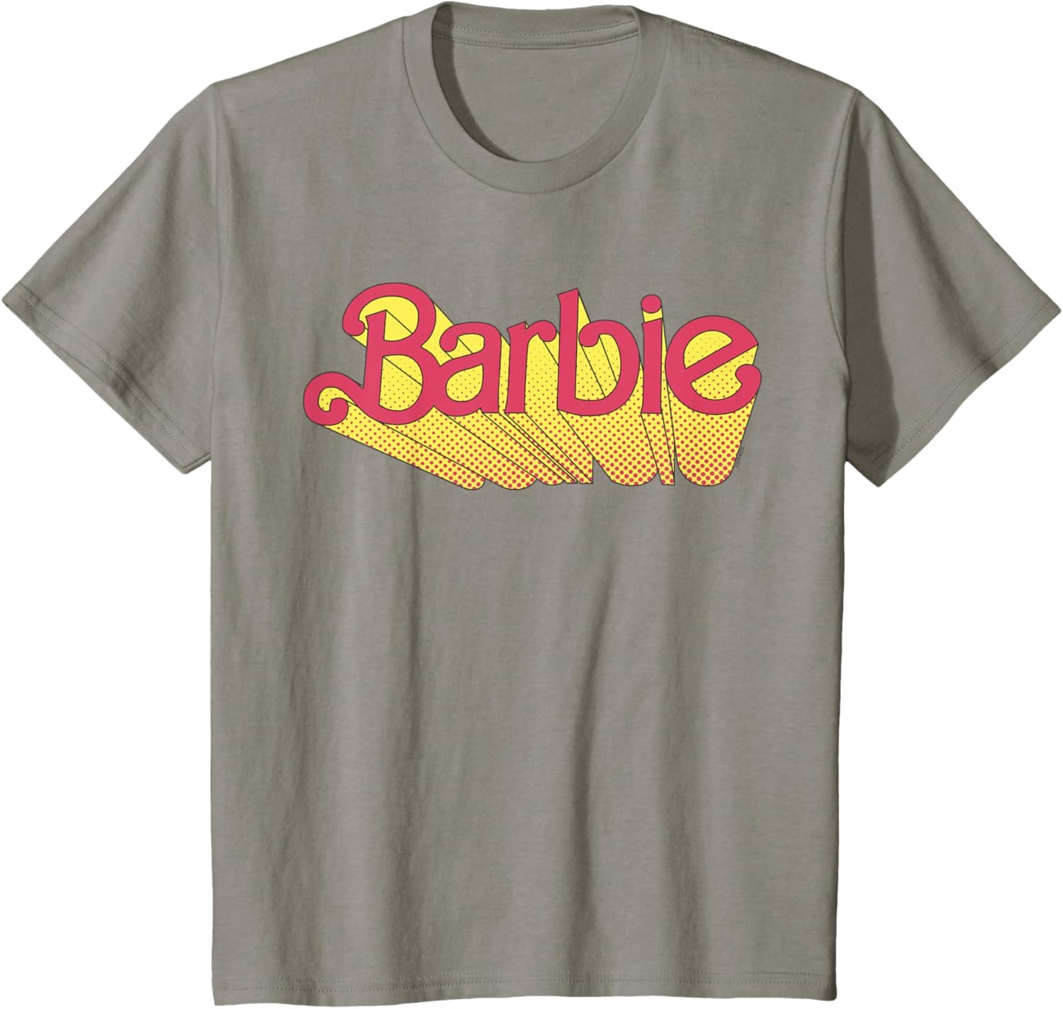 imageBarbie Comic Book Logo TShirtSlate Grey