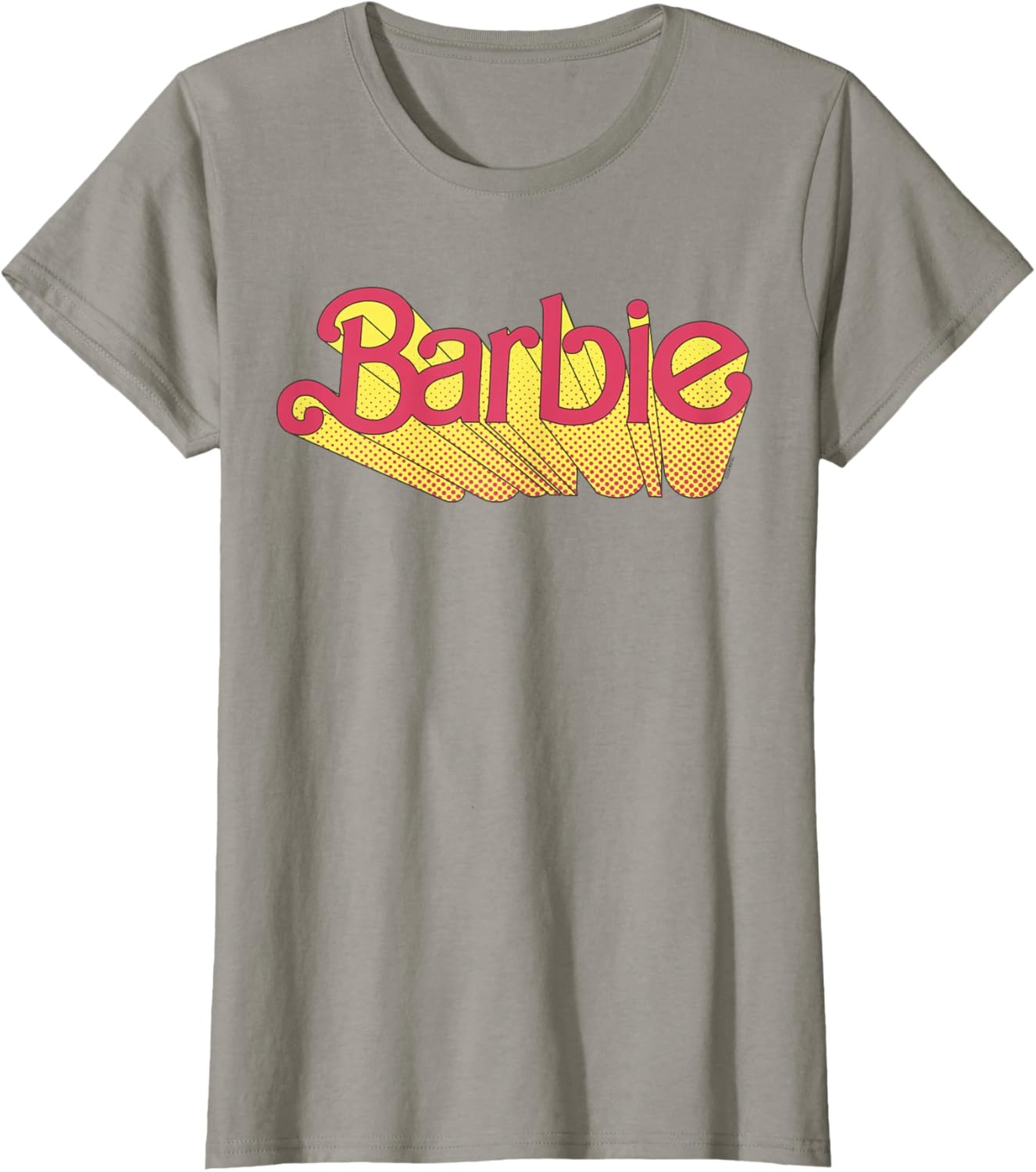 imageBarbie Comic Book Logo TShirtSlate Grey