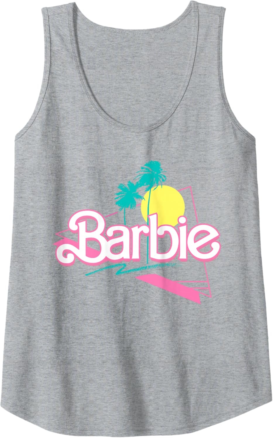 imageBarbie 90s Retro Logo Tank TopHeather Grey