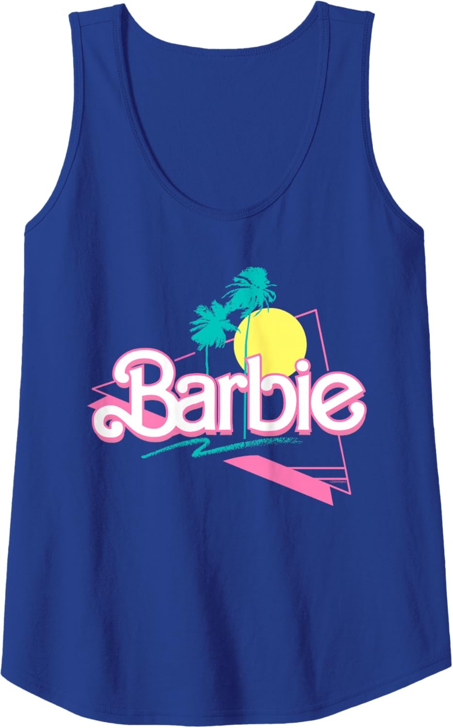 imageBarbie 90s Retro Logo Tank TopRoyal Blue