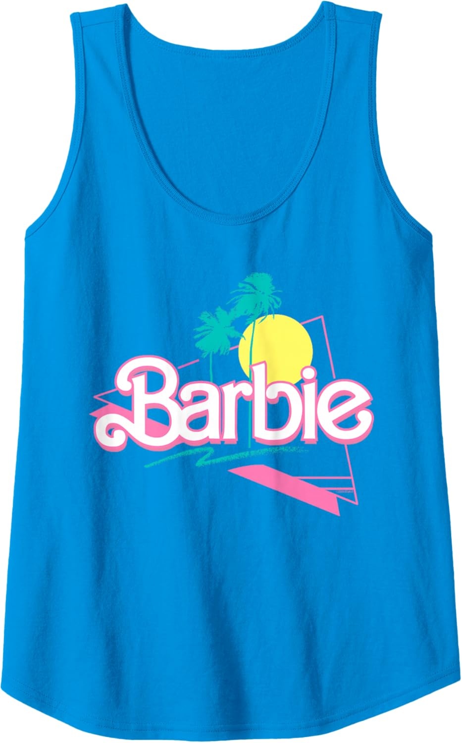 imageBarbie 90s Retro Logo Tank TopSapphire Blue