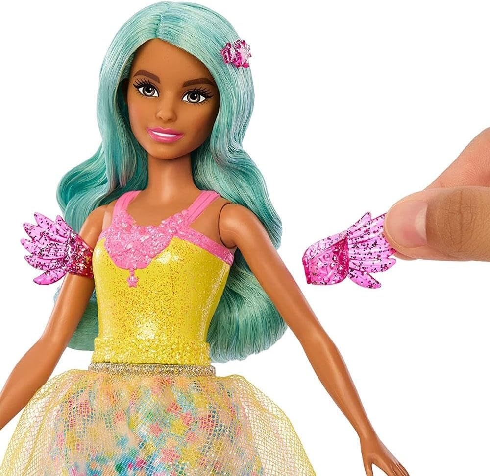 imageBarbie A Touch of Magic Fashion Doll Teresa with Fantasy Outfit amp Colorful Hair with Comb amp Pet AccessoriesTeresa