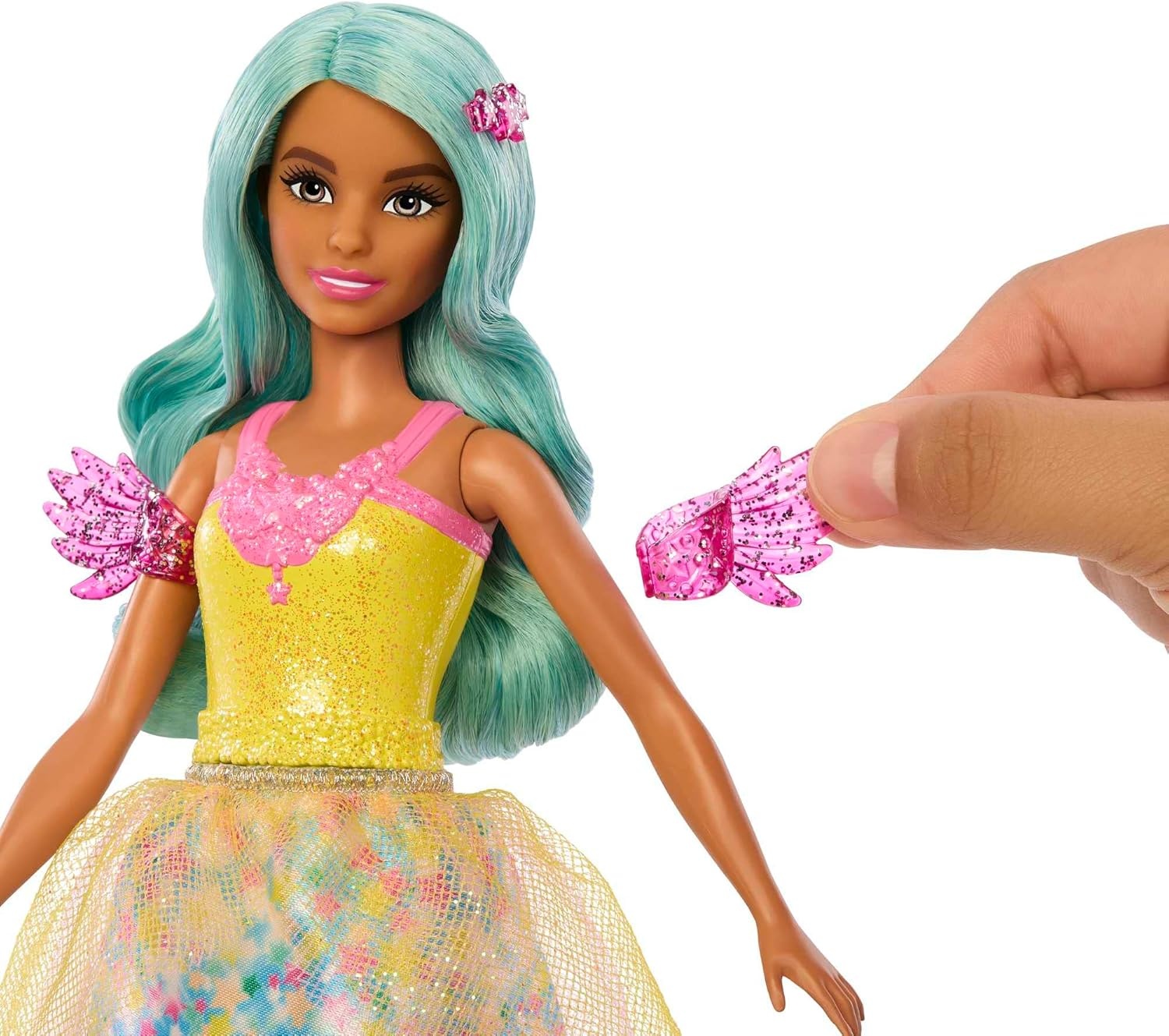 imageBarbie A Touch of Magic Fashion Doll Teresa with Fantasy Outfit amp Colorful Hair with Comb amp Pet AccessoriesTeresa