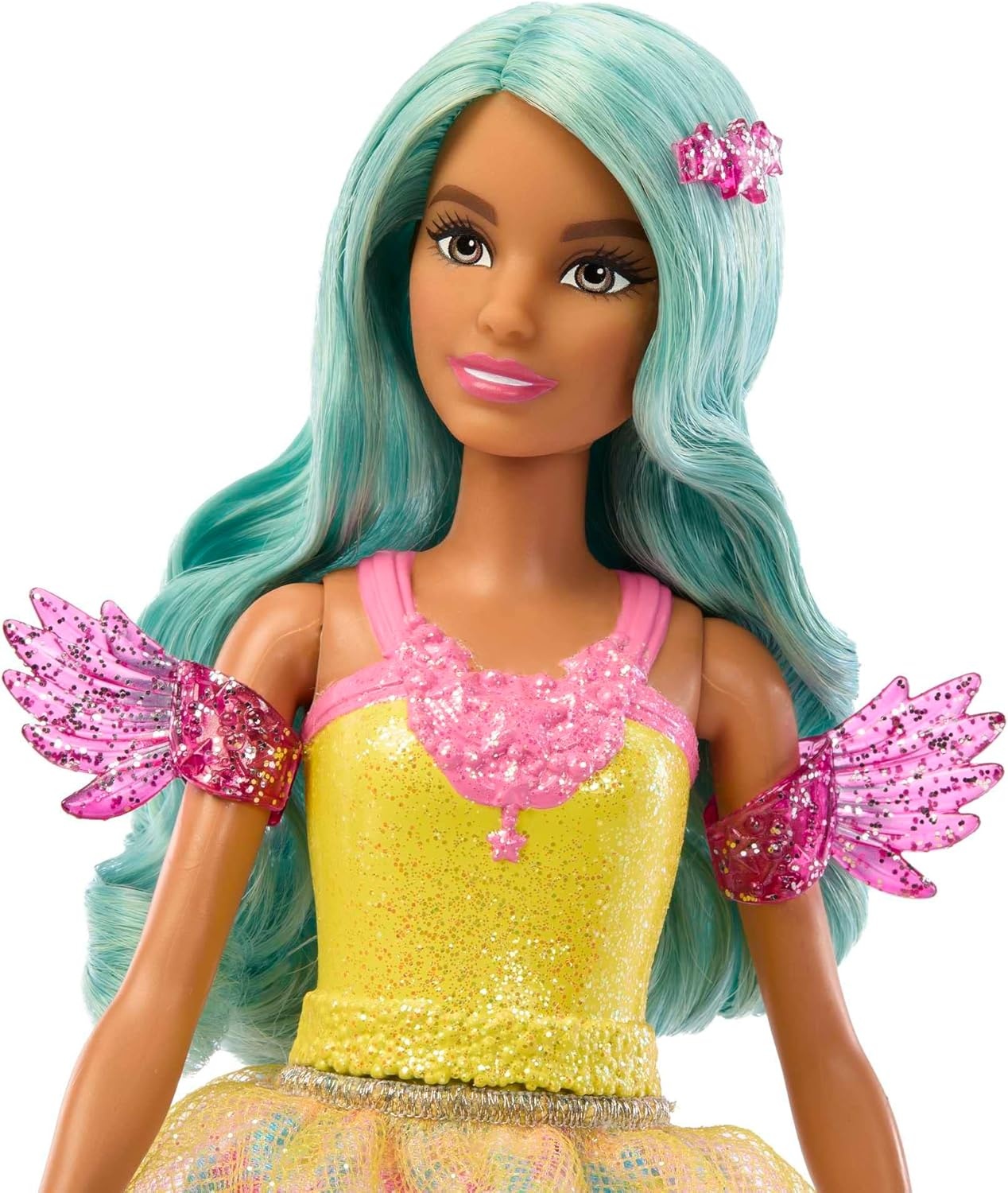 imageBarbie A Touch of Magic Fashion Doll Teresa with Fantasy Outfit amp Colorful Hair with Comb amp Pet AccessoriesTeresa