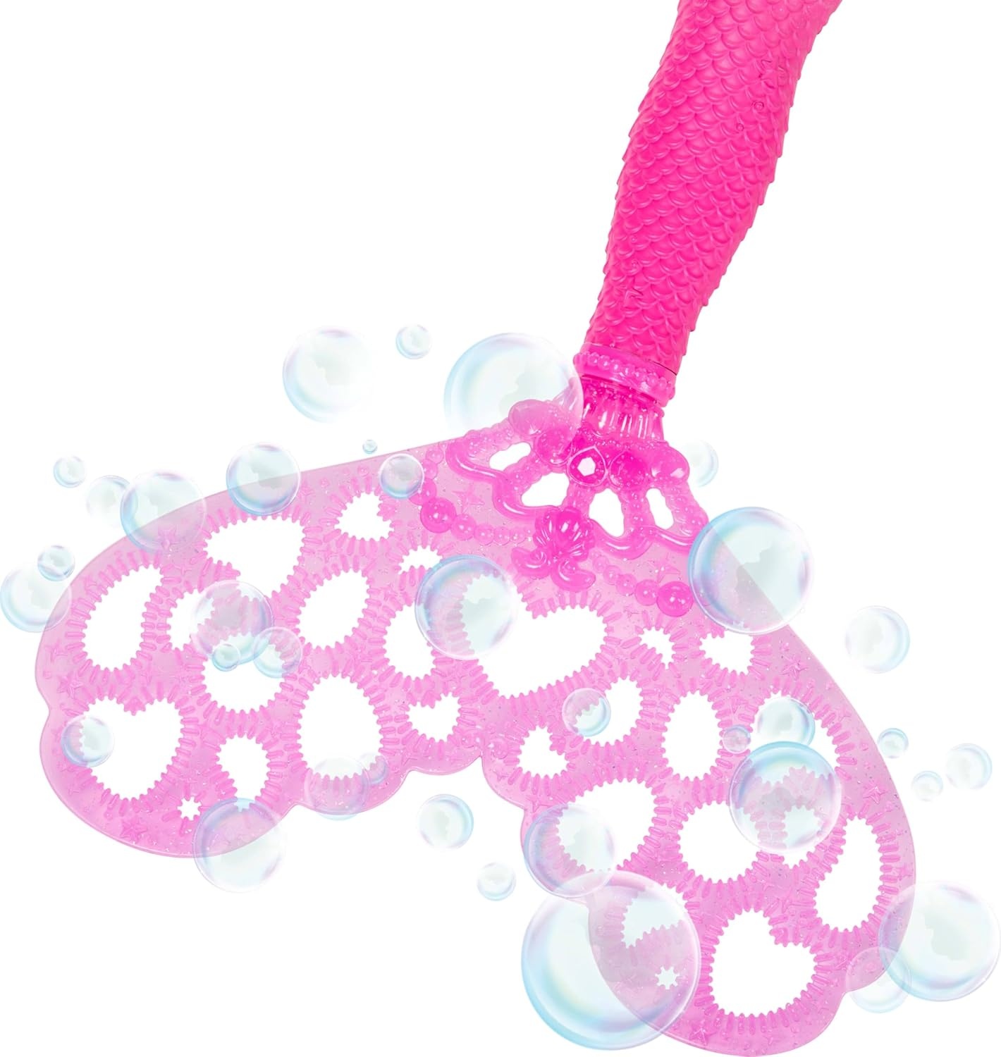 imageBarbie Bubble Sparkle Mermaid Doll with BubbleMaking Feature amp Solution Tray amp Hairbrush Plus Long ColorStreaked Brunette Hair