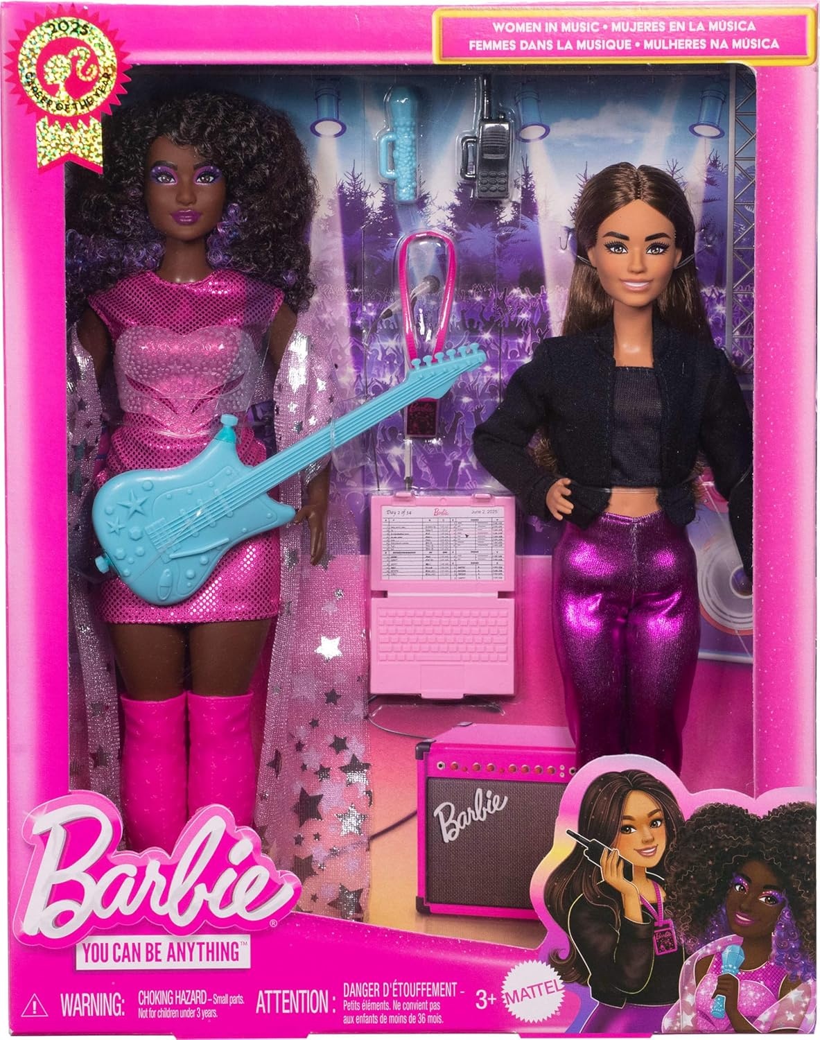 imageBarbie Careers Career of the Year 2 Dolls amp Accessories with Music Star amp Tour Manager in Removable Fashions