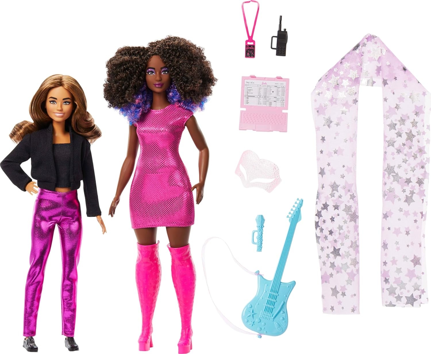 imageBarbie Careers Career of the Year 2 Dolls amp Accessories with Music Star amp Tour Manager in Removable Fashions