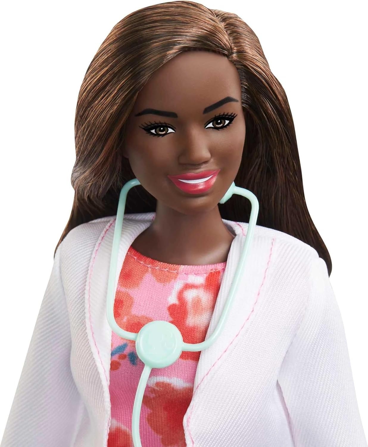 imageBarbie Careers Fashion Doll amp Accessory Doctor with Curvy Body Type amp Brunette Hair Wearing Coat amp Flats with StethoscopeDoctor