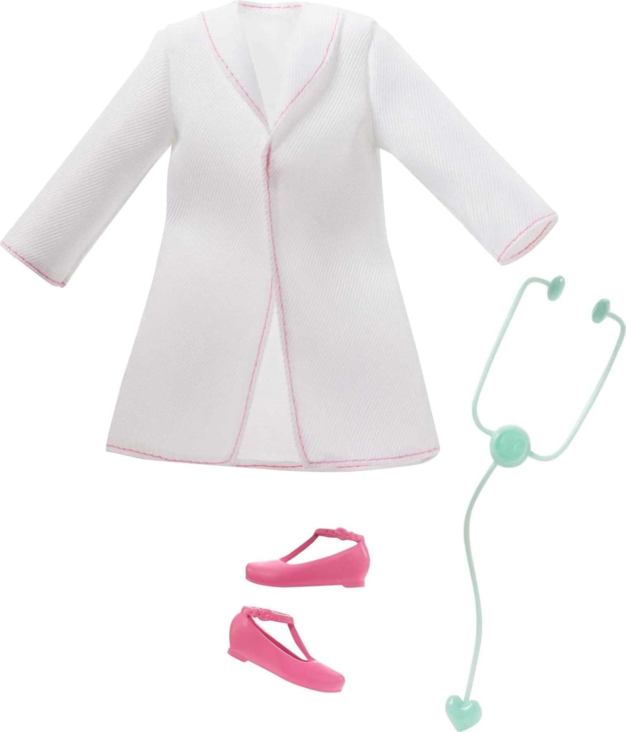 imageBarbie Careers Fashion Doll amp Accessory Doctor with Curvy Body Type amp Brunette Hair Wearing Coat amp Flats with StethoscopeDoctor