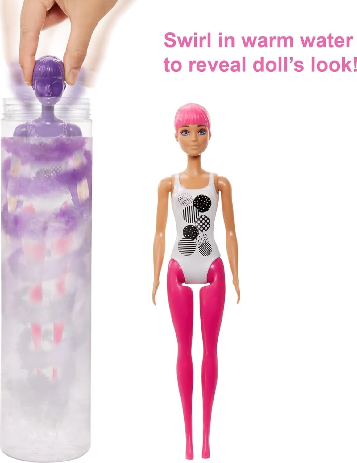 imageBarbie Color Reveal Doll amp Accessories ColorBlock Series 7 Surprises 1 Barbie Doll Styles May Vary