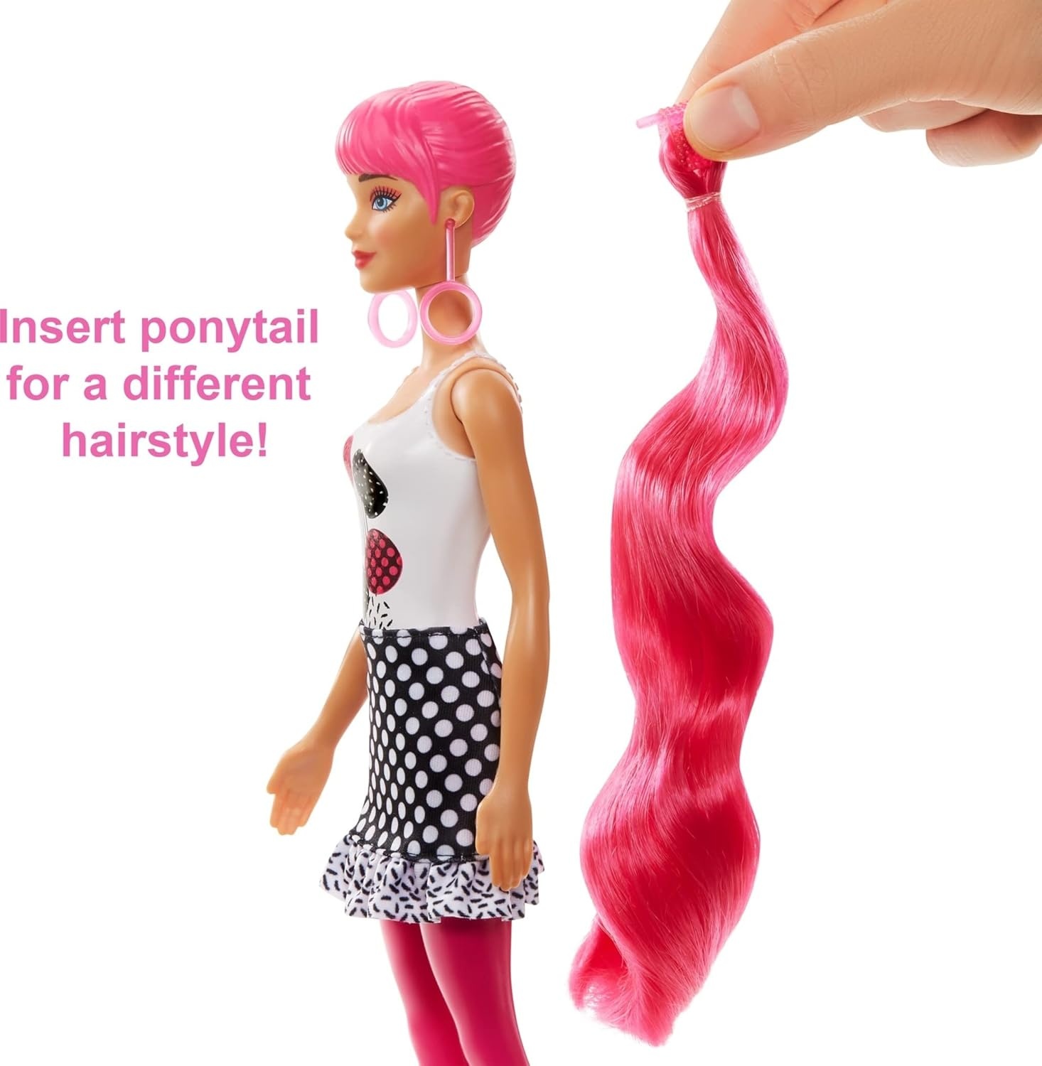 imageBarbie Color Reveal Doll amp Accessories ColorBlock Series 7 Surprises 1 Barbie Doll Styles May Vary