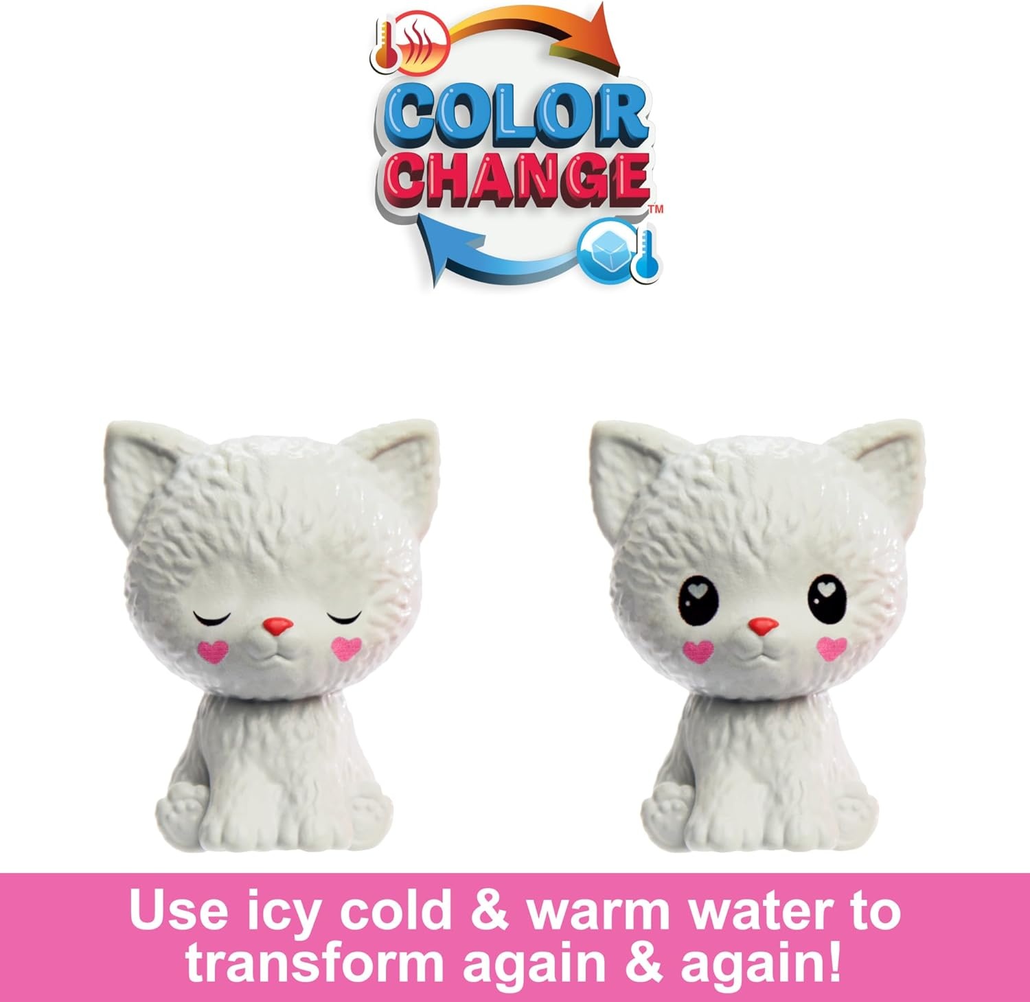 imageBarbie Cutie Reveal Chelsea Doll amp Accessories Animal Plush Costume amp 6 Surprises Including Color Change Kitten as Red PandaKittyRed Panda