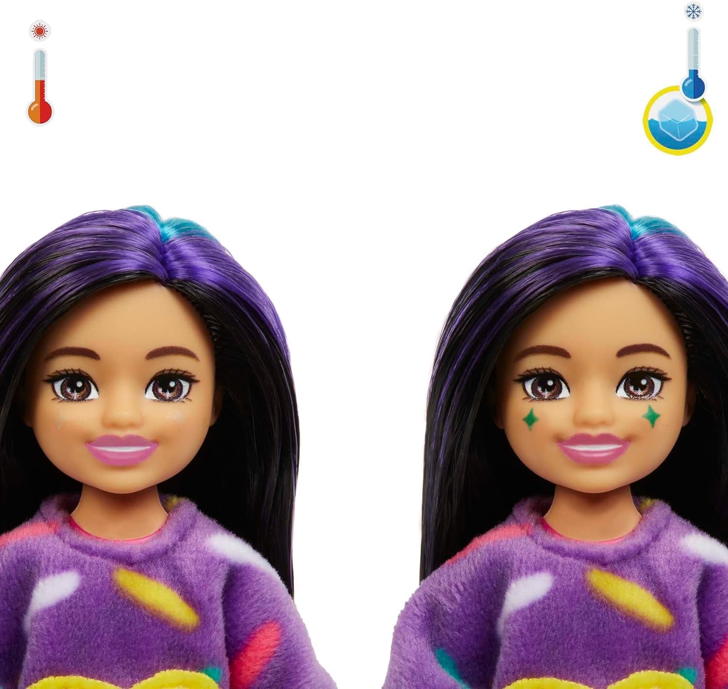 imageBarbie Cutie Reveal Chelsea Small Doll Jungle Series Monkey Plush Costume 7 Surprises Including Mini Pet amp Color ChangeToucan