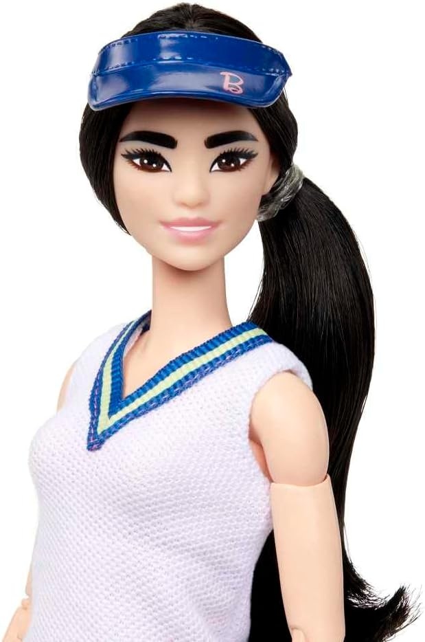 imageBarbie Doll amp Accessories Career Tennis Player Doll with Racket and BallDoll