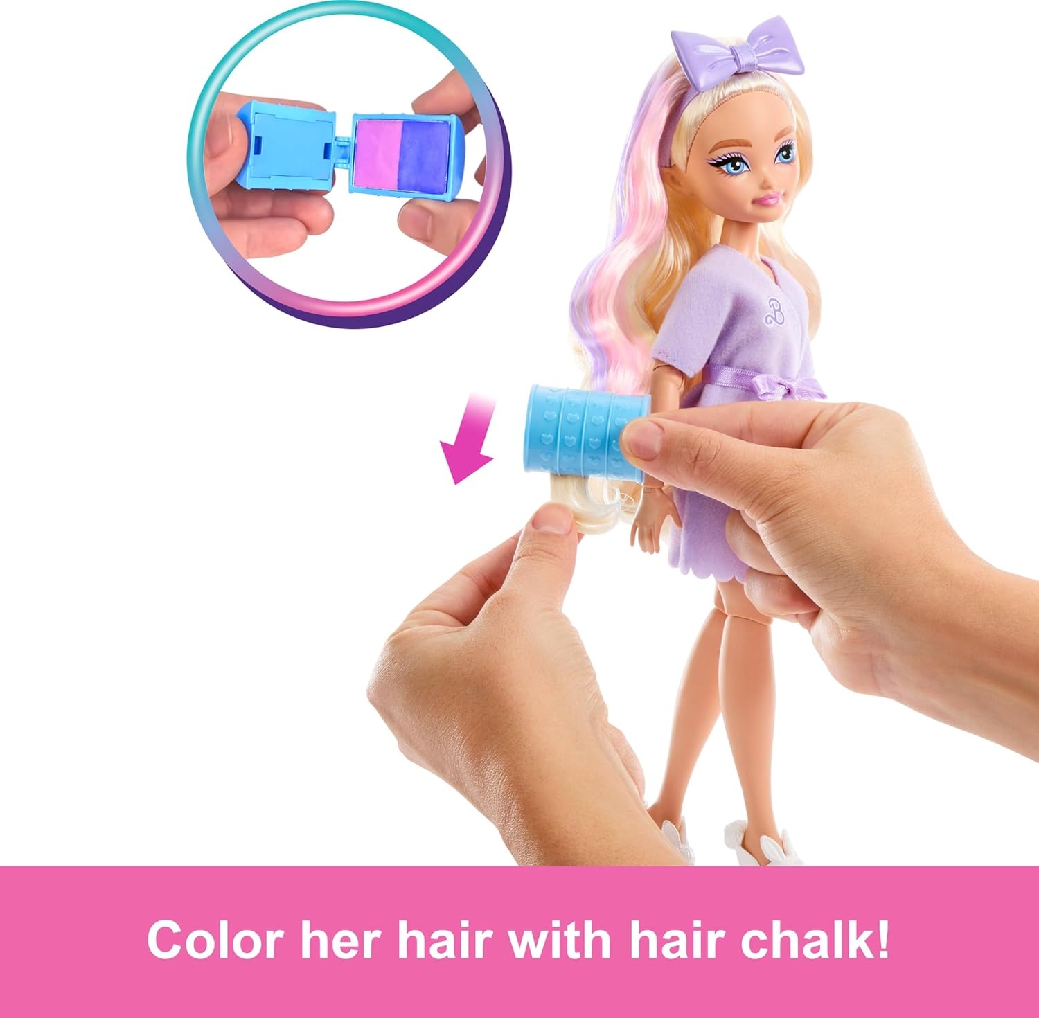 imageBarbie Dream GET Ready Malibu Fashion Doll with Stylized Hair Including Surprise Hair Accessories amp 15 LooksMalibu