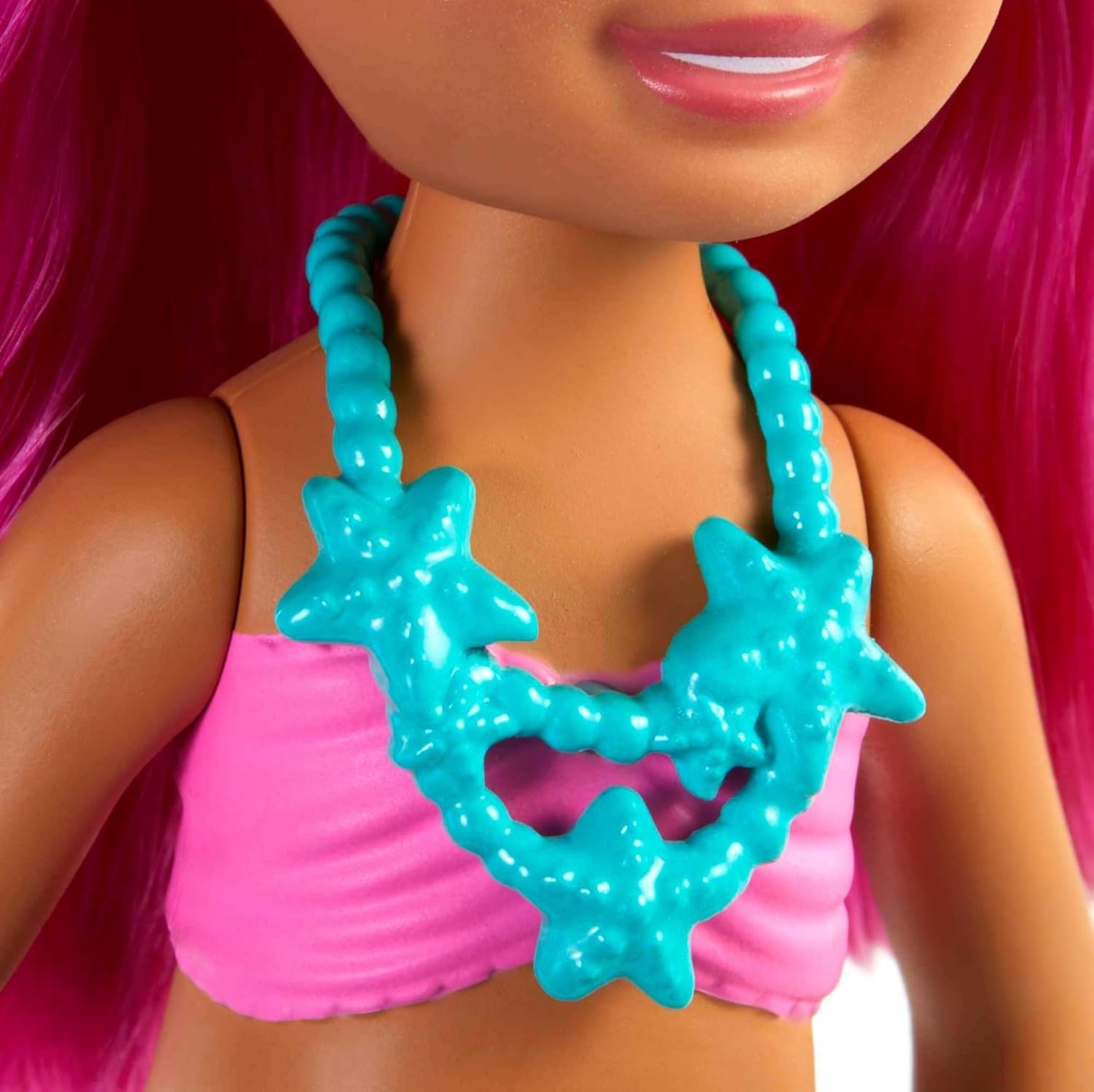 imageBarbie Dreamtopia Chelsea Mermaid Doll with Pink Hair amp Tail Royal Headband Accessory Small Doll Bends at WaistPink