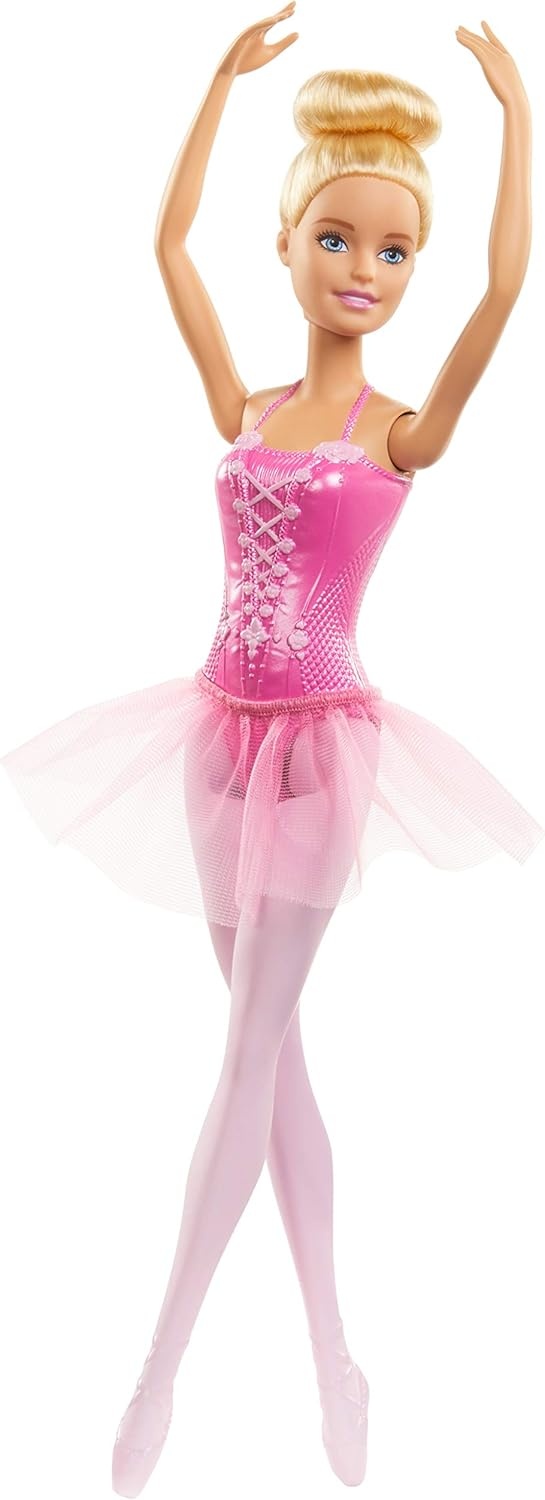 imageBarbie Dreamtopia Twinkle Lights Ballerina Doll with Brunette Hair amp LightUp Feature Wearing Removable Headband amp Purple TutuMulticolor