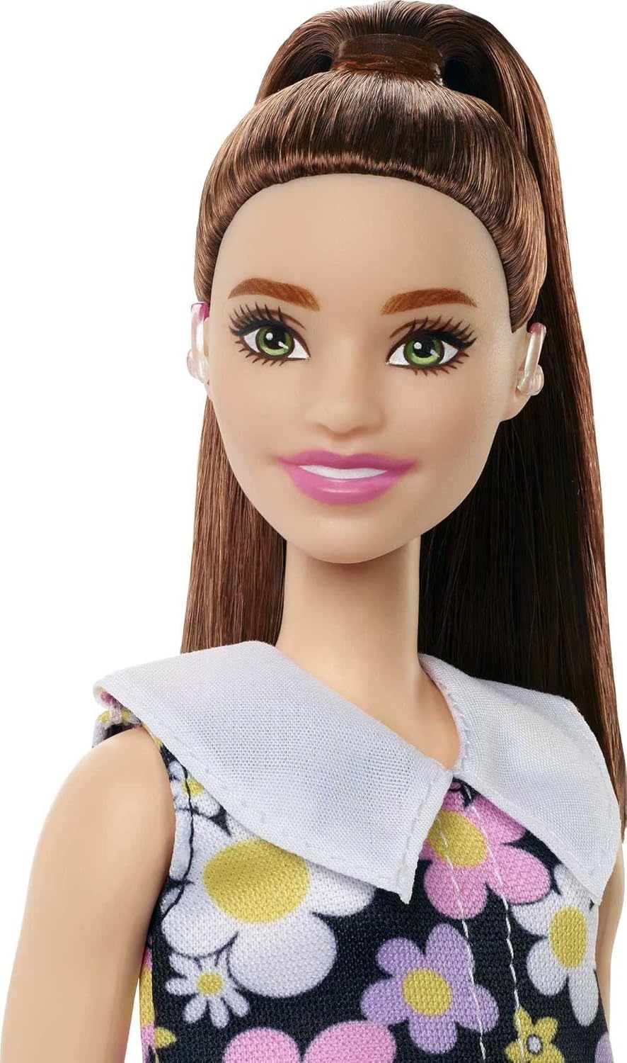 imageBarbie Fashionistas Doll 199 Curvy amp Tall with Wavy Black Hair Gingham CutOut Dress amp Accessories Including Shoes amp ScrunchieStyle BraceletArt Sports Modern