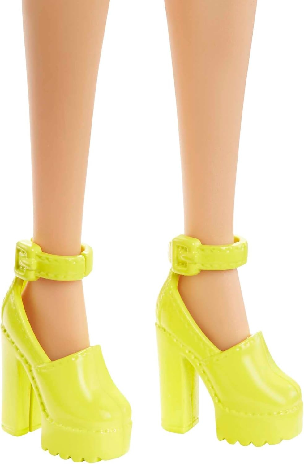 imageBarbie Fashionistas Doll 199 Curvy amp Tall with Wavy Black Hair Gingham CutOut Dress amp Accessories Including Shoes amp ScrunchieStyle BraceletTiered Dress and Braces