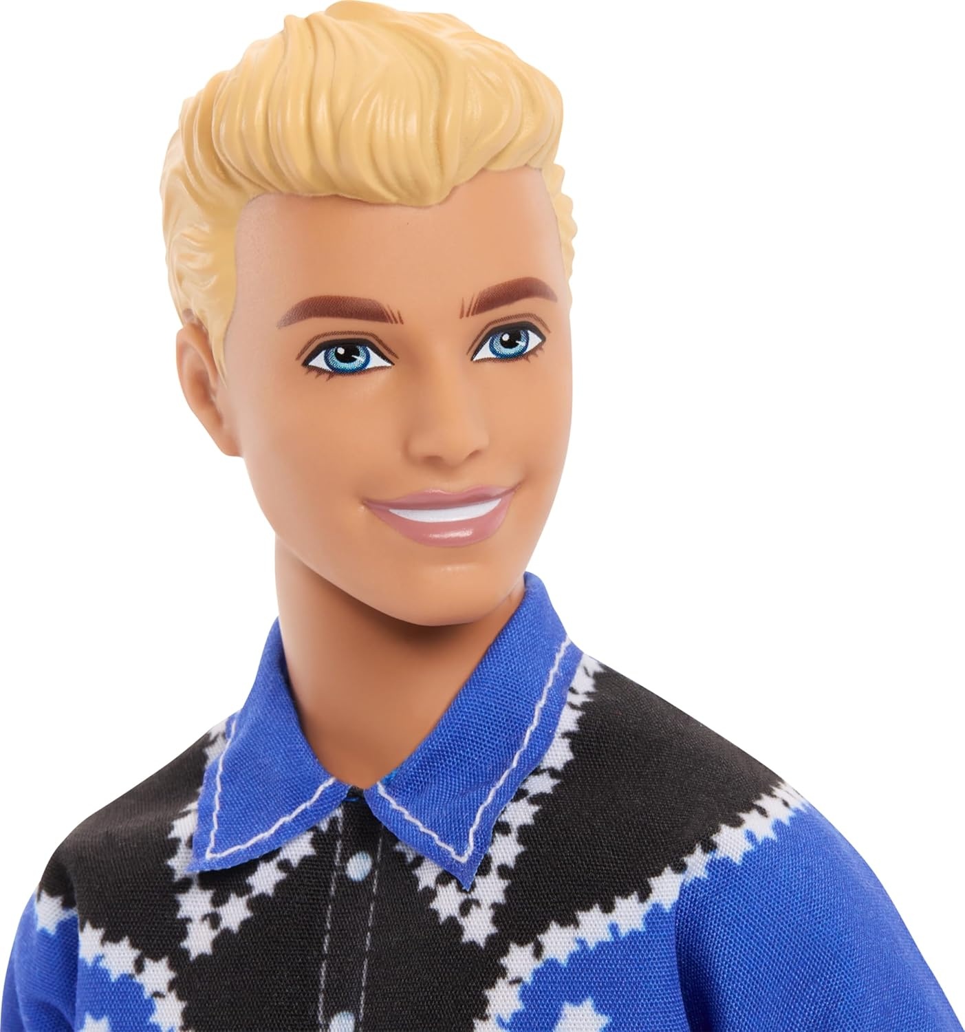 imageBarbie Fashionistas Ken Doll 226 Wearing a Removable Western Shirt Pants amp Boots Blonde Fashion Doll 65th Anniversary Collectible