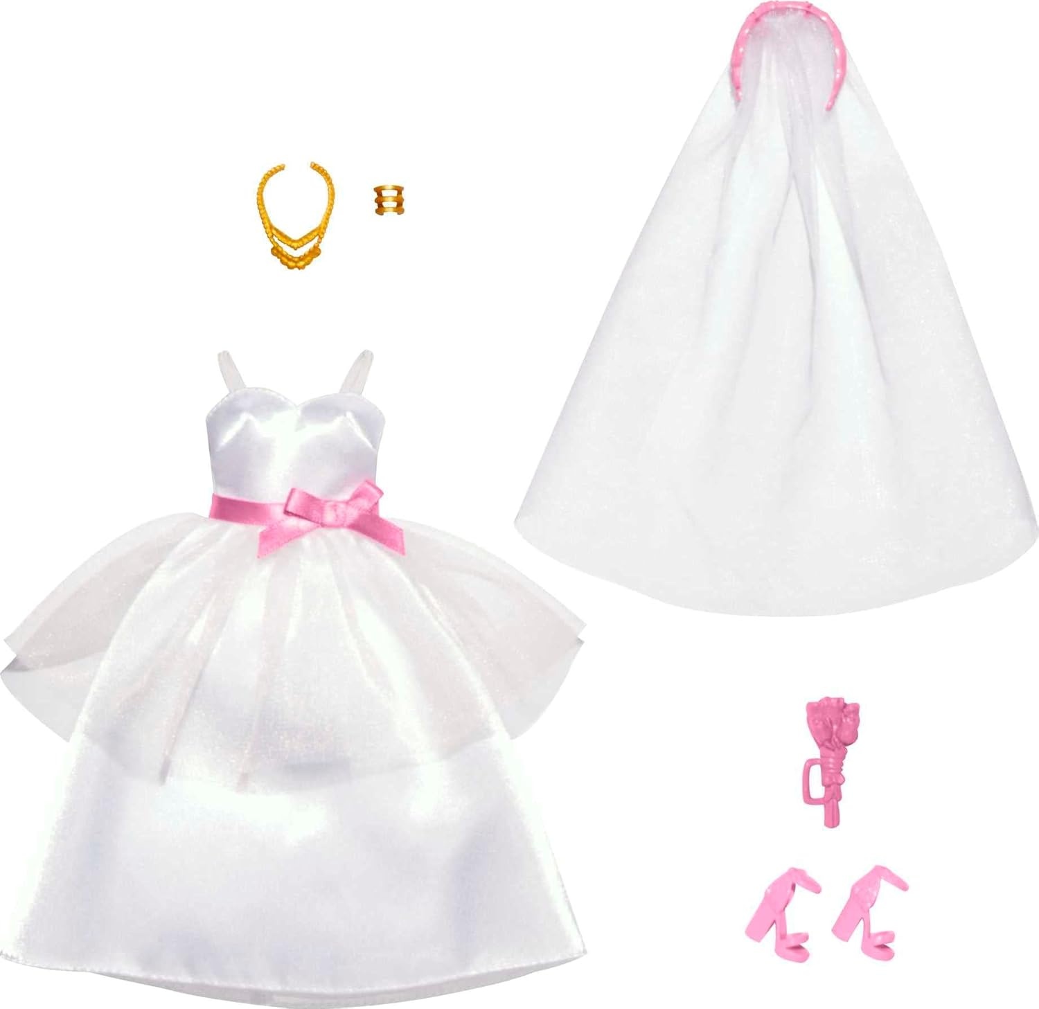 imageBarbie Ken Fashion Pack Bridal Set with Groom Outfit for Ken Doll Includes Tuxedo amp Shoes Puppy amp 3 AccessoriesMulticolor