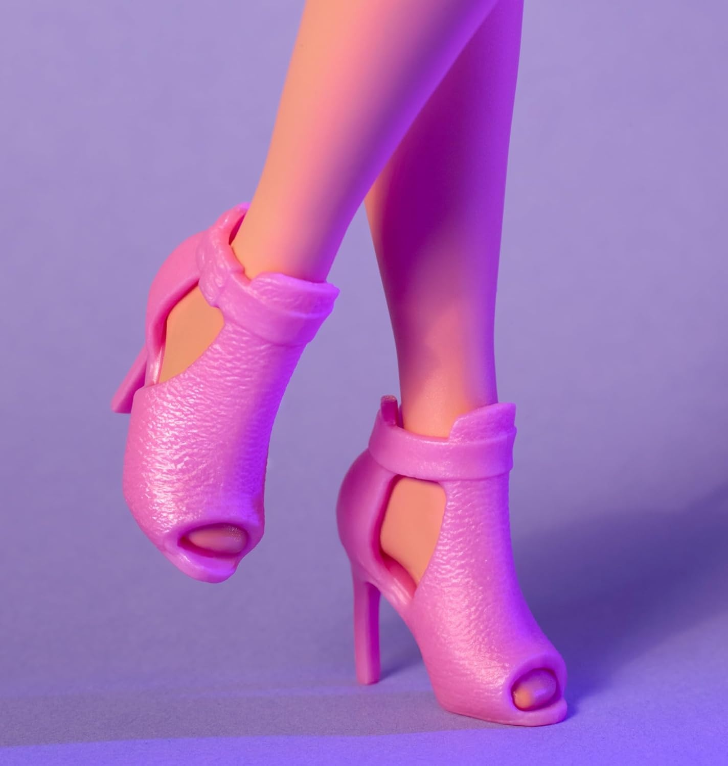 imageBarbie Looks Doll Collectible No 24 with Brown Hair amp Modern Y2K Fashion Shimmery Pink Strapless Dress with PeepToe Heels