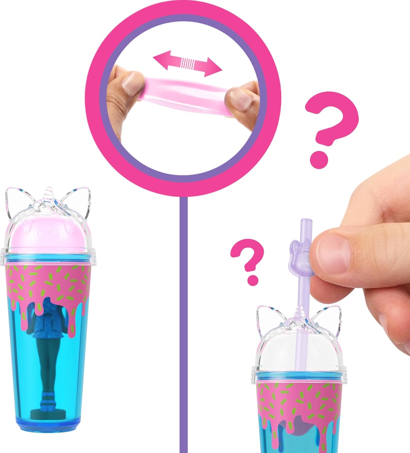 imageBarbie Mini Land 5 Dolls Reveal Pack 15inch Mini Dolls with Surprise Reveal amp Sensory Play Piece Styles May Vary