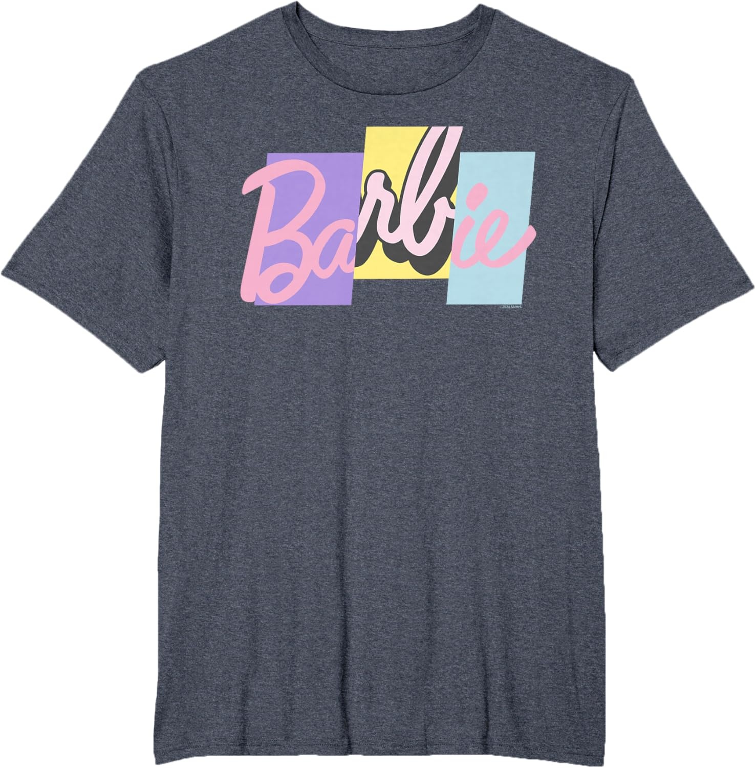 imageBarbie Mixed Pastel Logo TShirtHeather Blue