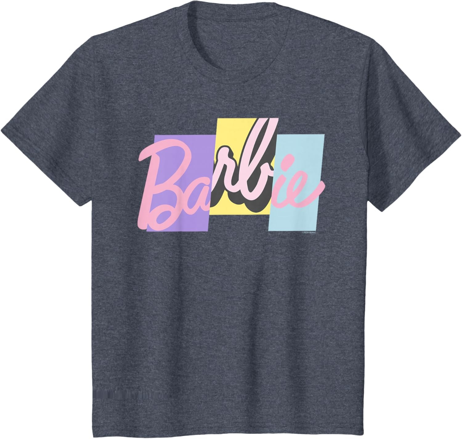 imageBarbie Mixed Pastel Logo TShirtHeather Blue