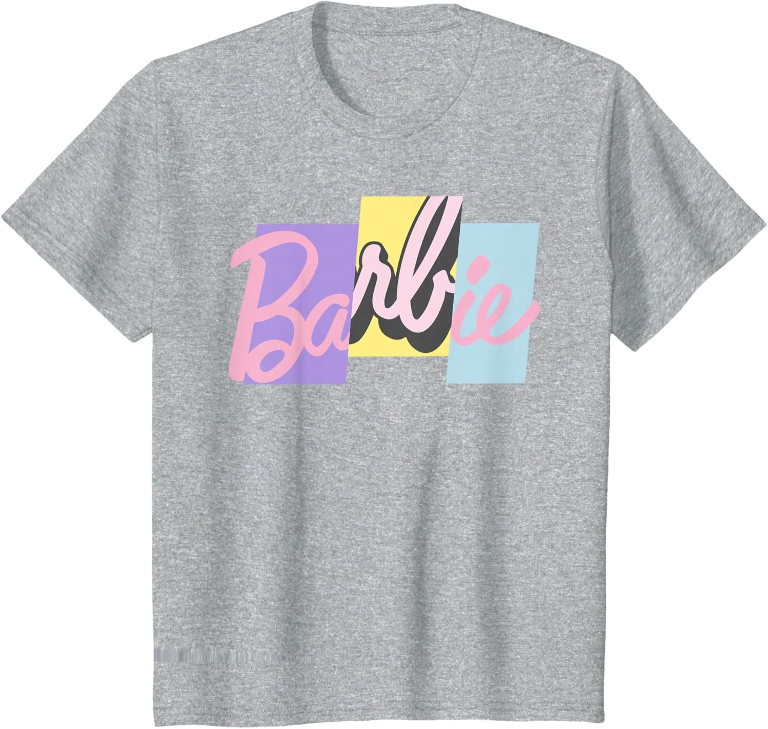 imageBarbie Mixed Pastel Logo TShirtHeather Grey