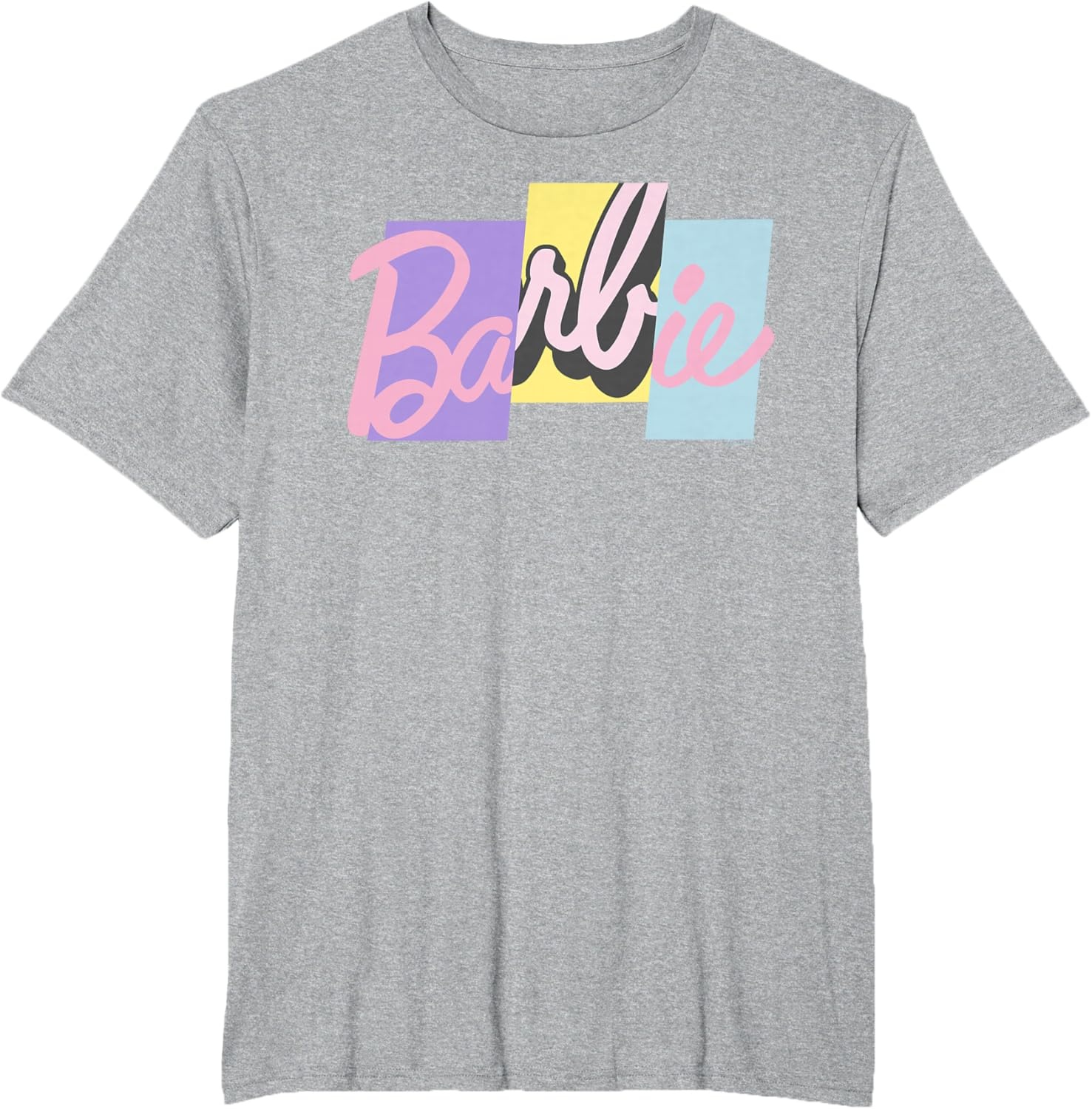 imageBarbie Mixed Pastel Logo TShirtHeather Grey