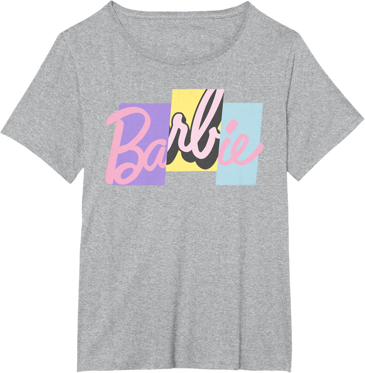 imageBarbie Mixed Pastel Logo TShirtHeather Grey