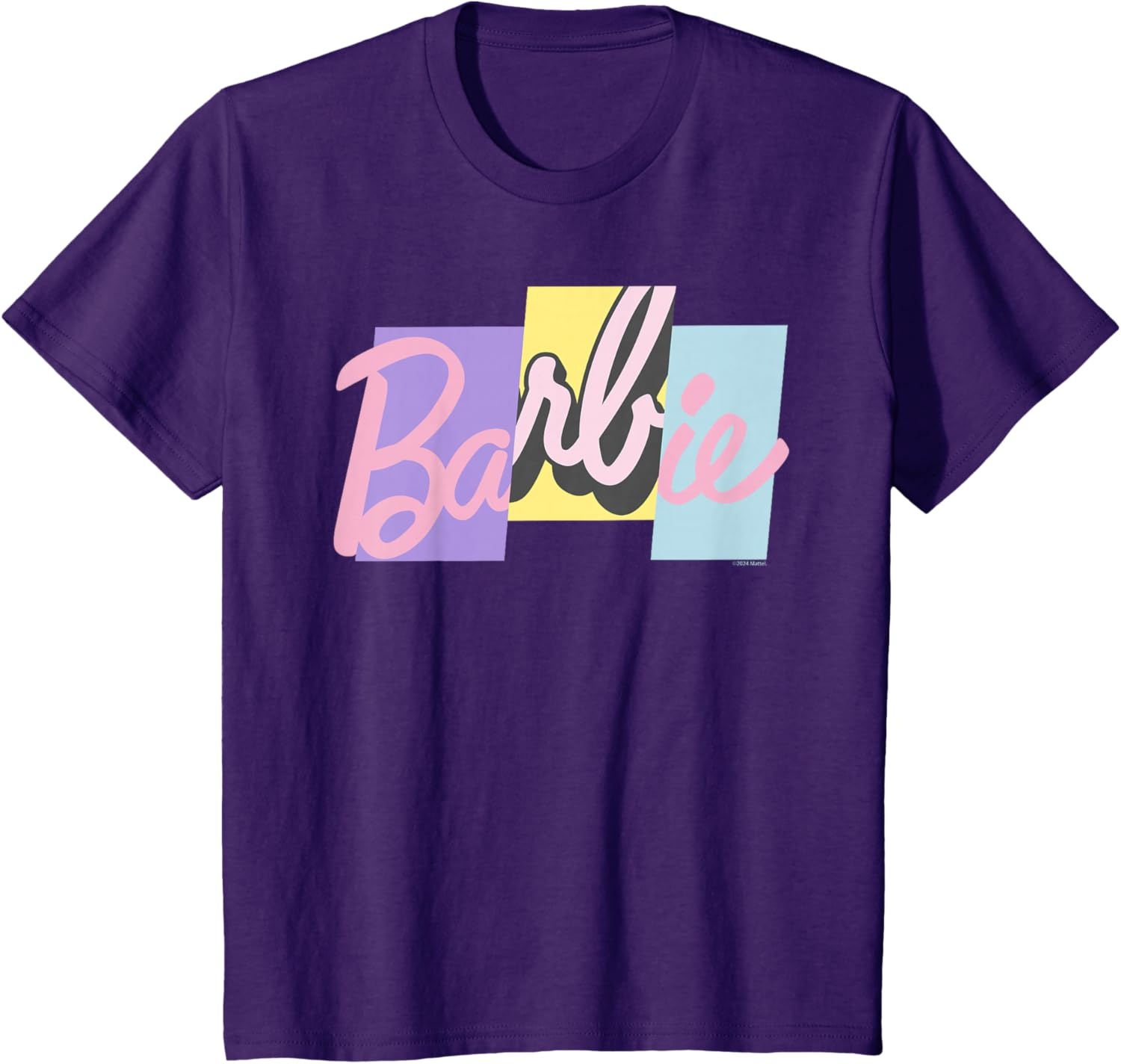 imageBarbie Mixed Pastel Logo TShirtPurple