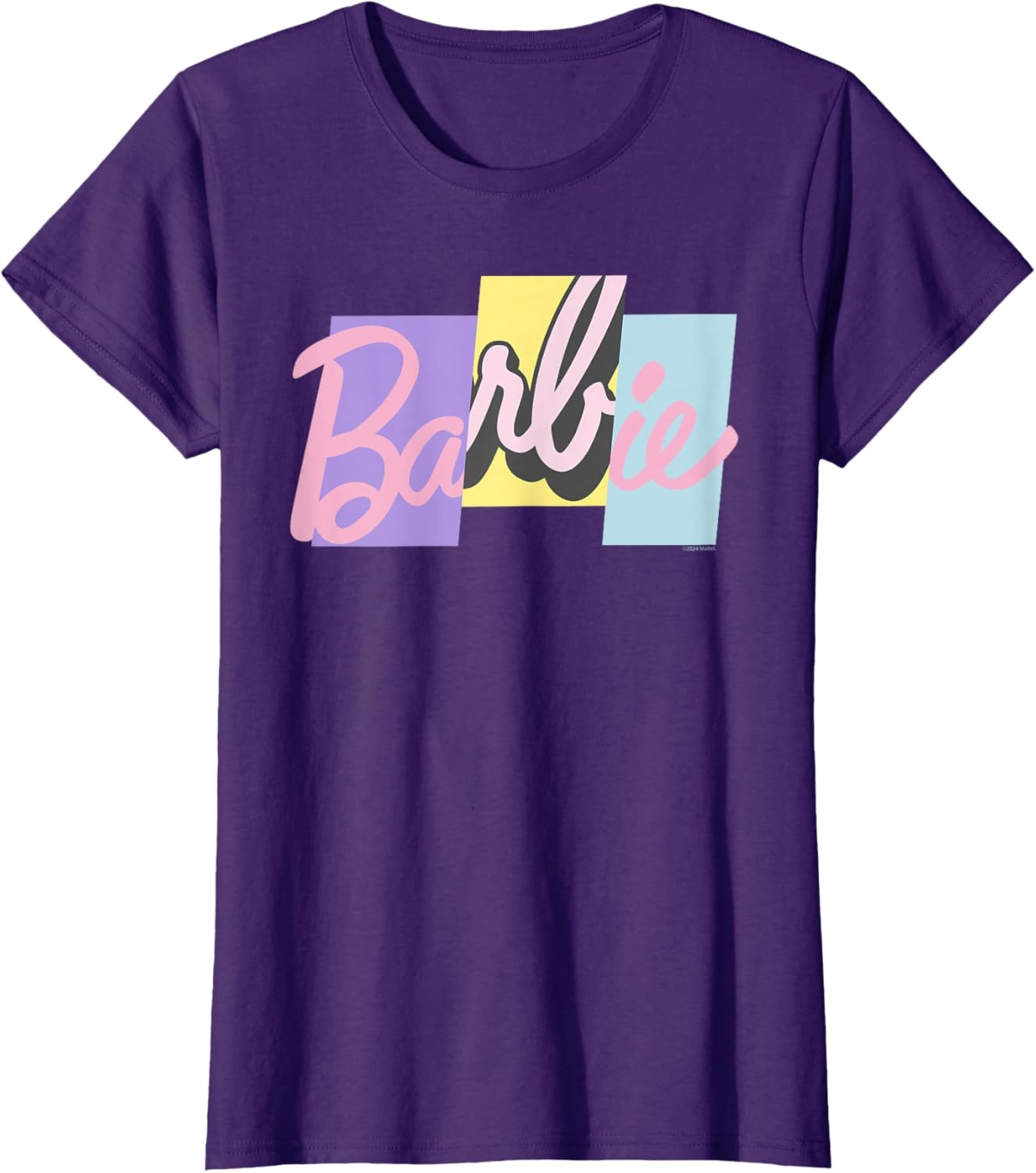 imageBarbie Mixed Pastel Logo TShirtPurple