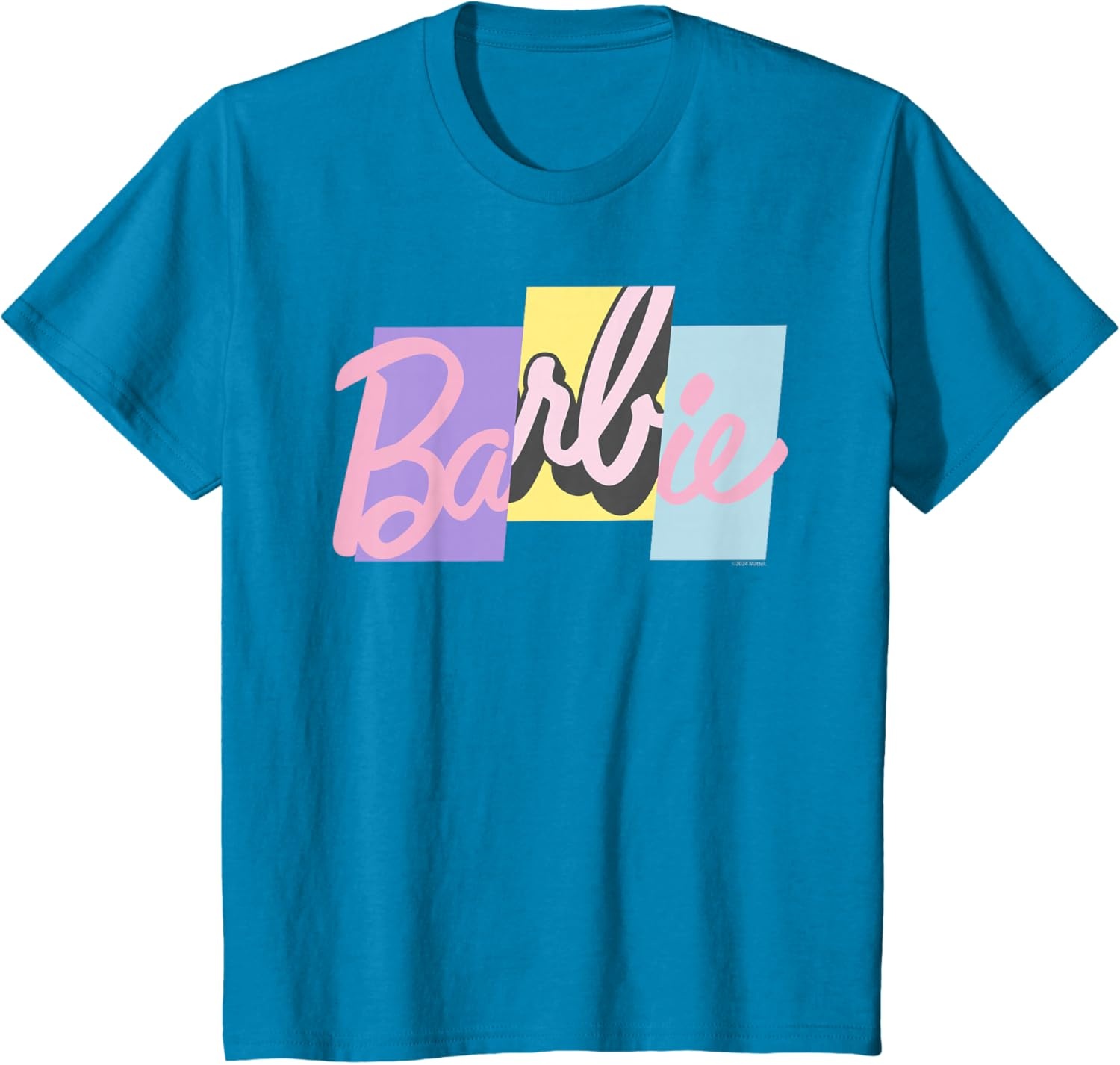 imageBarbie Mixed Pastel Logo TShirtSapphire Blue
