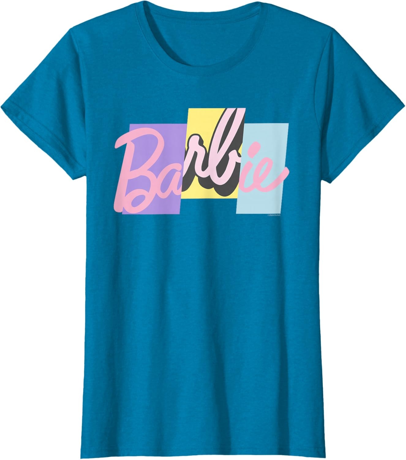 imageBarbie Mixed Pastel Logo TShirtSapphire Blue