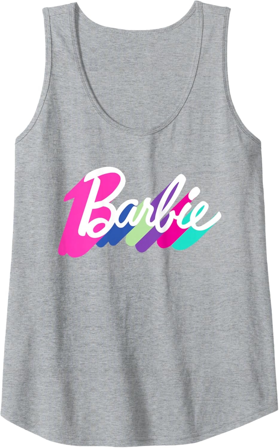 imageBarbie Multicolor Logo Tank TopHeather Grey